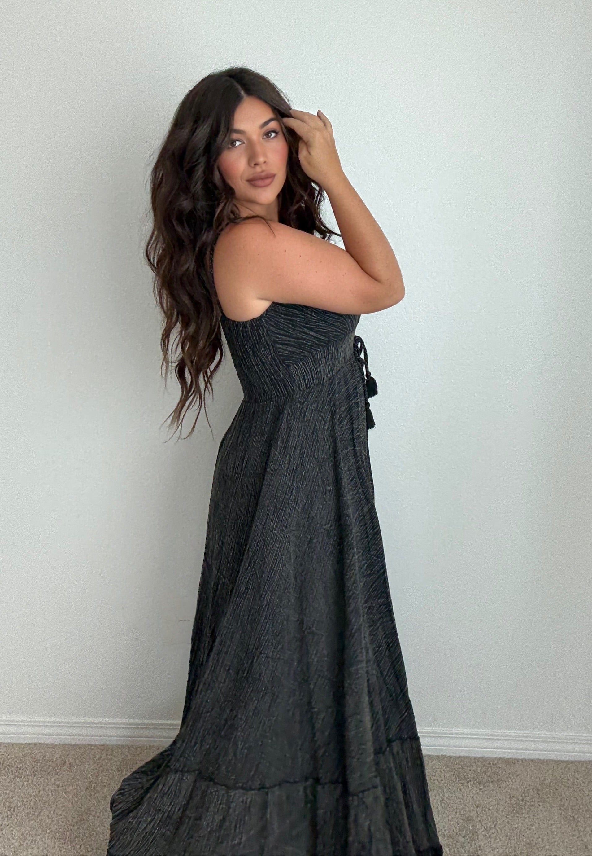 “Athens” Solid Boho ONE-SIZE Dress