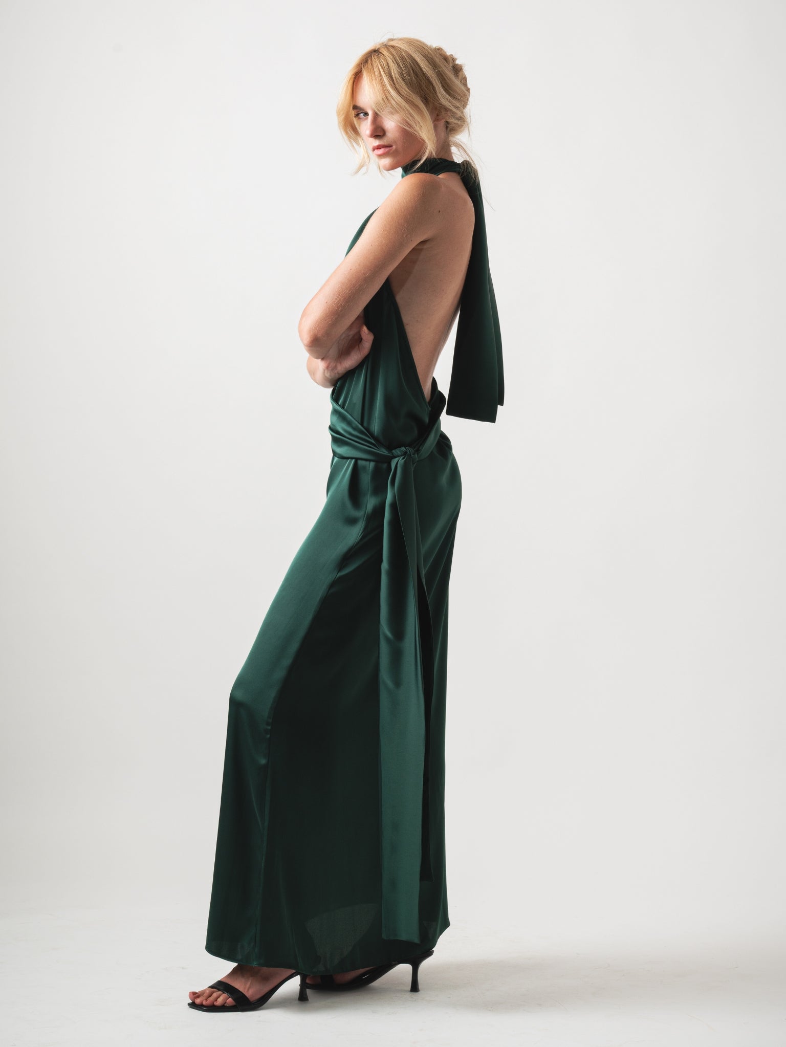 SERRA MAXI DRESS - BOTTLE GREEN