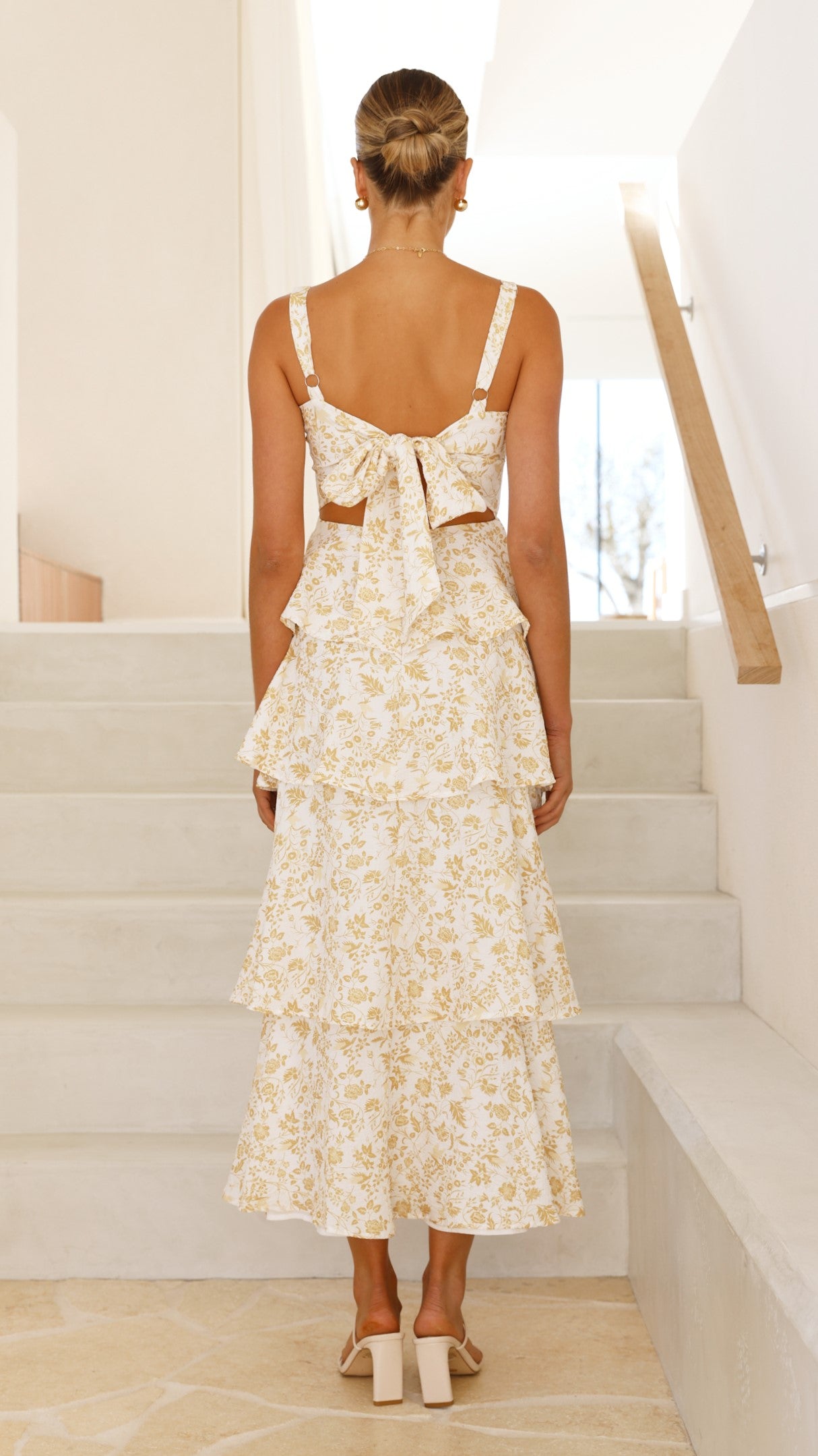 Page Maxi Dress - Yellow Floral