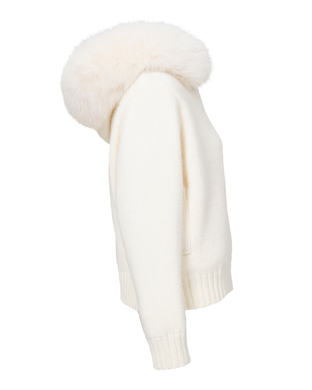 Fur Jacket Satin - White