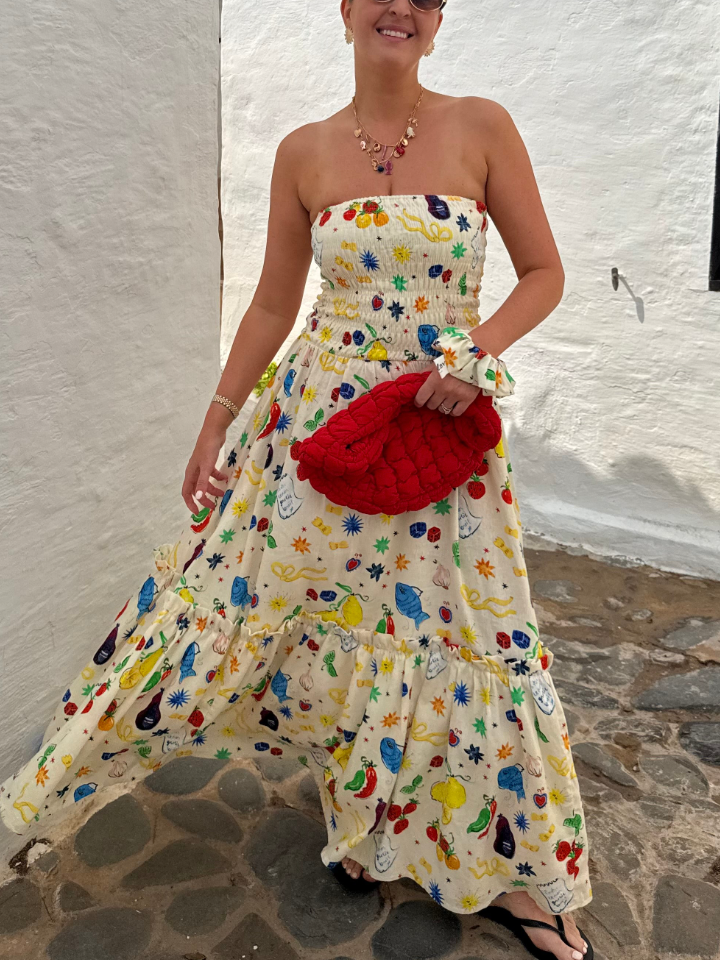 Ava Layered Ruffled Maxi Dress