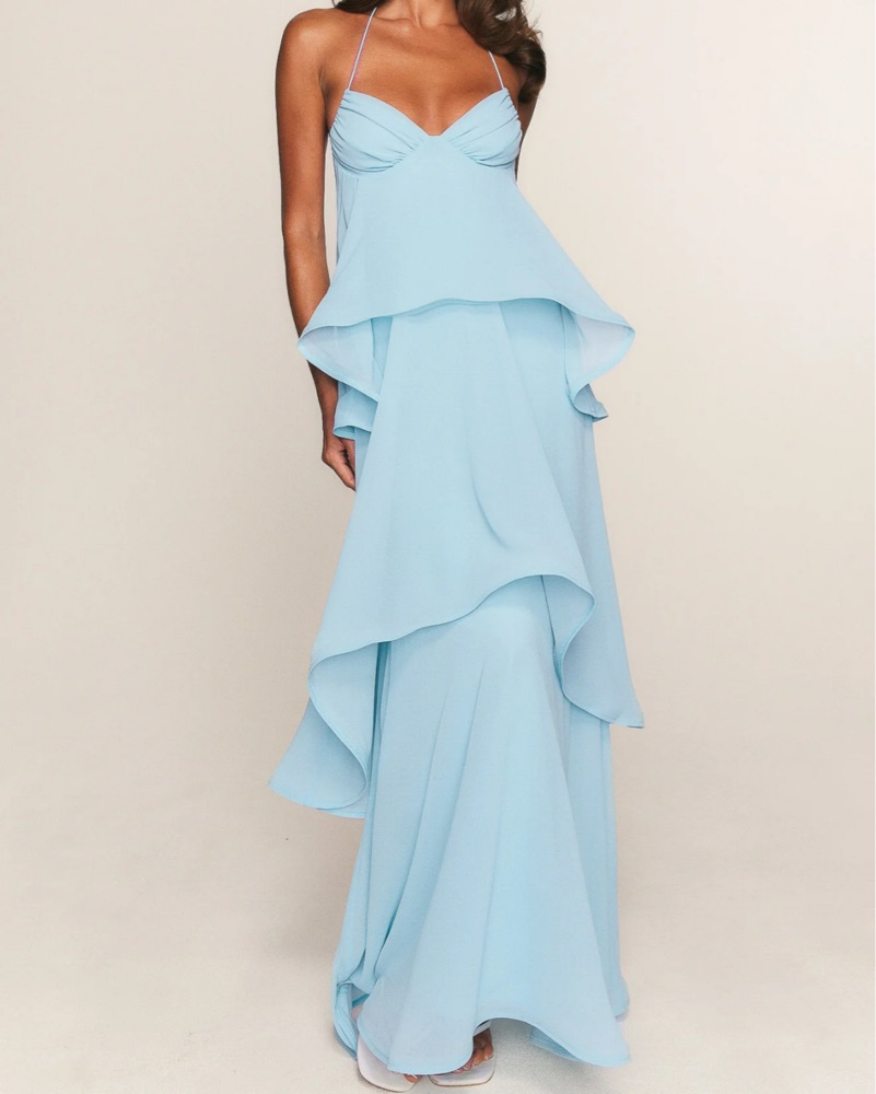 Twirl With Me Maxi Dress Baby Blue