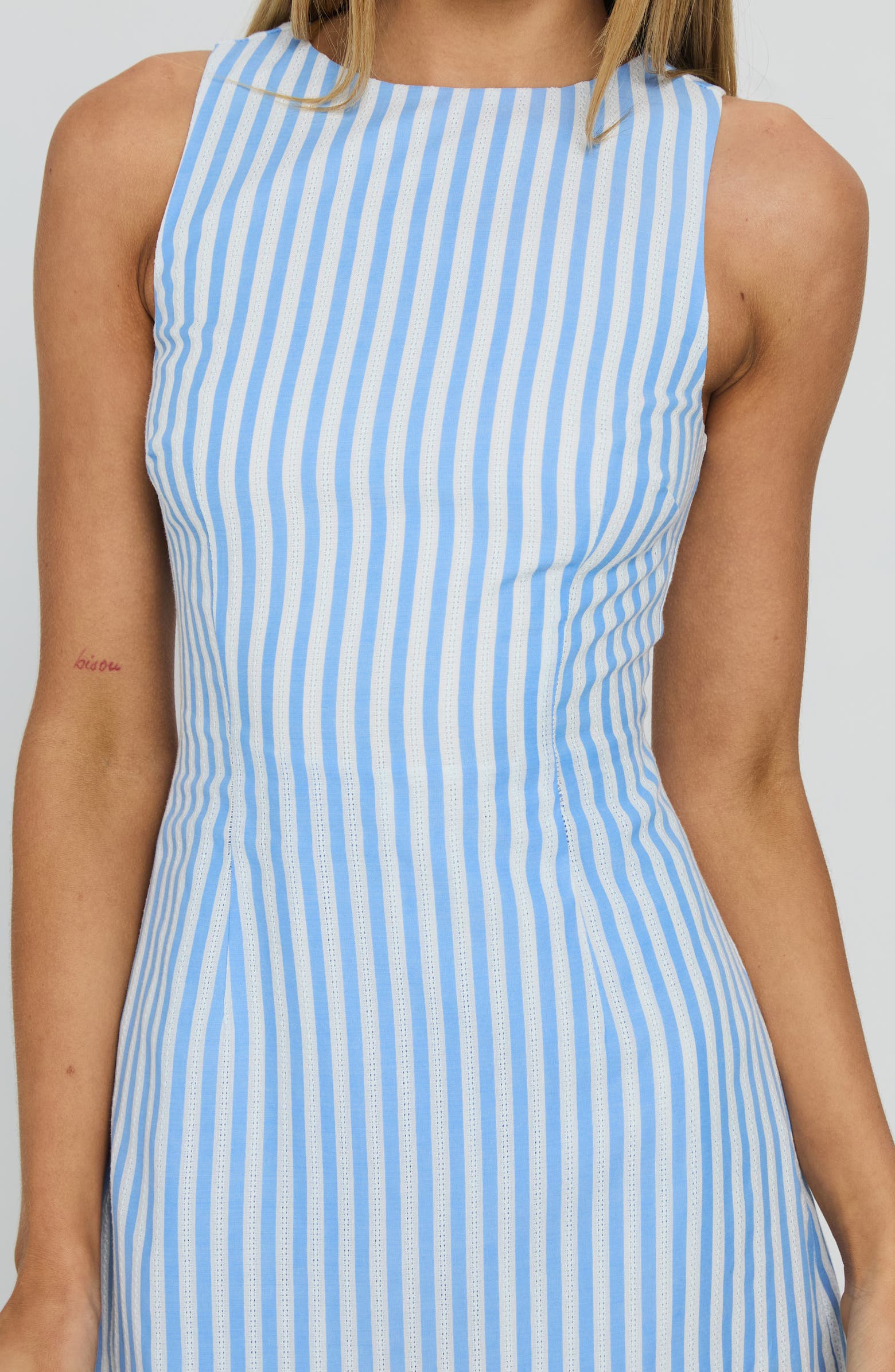 Yumiko Stripe Sleeveless Romper