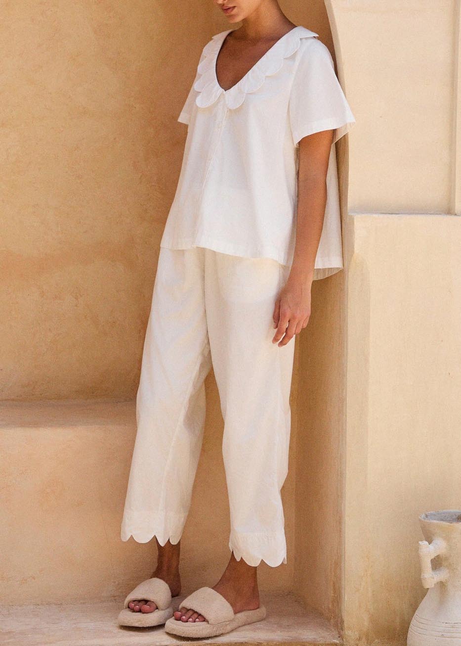 Lace solid color suit