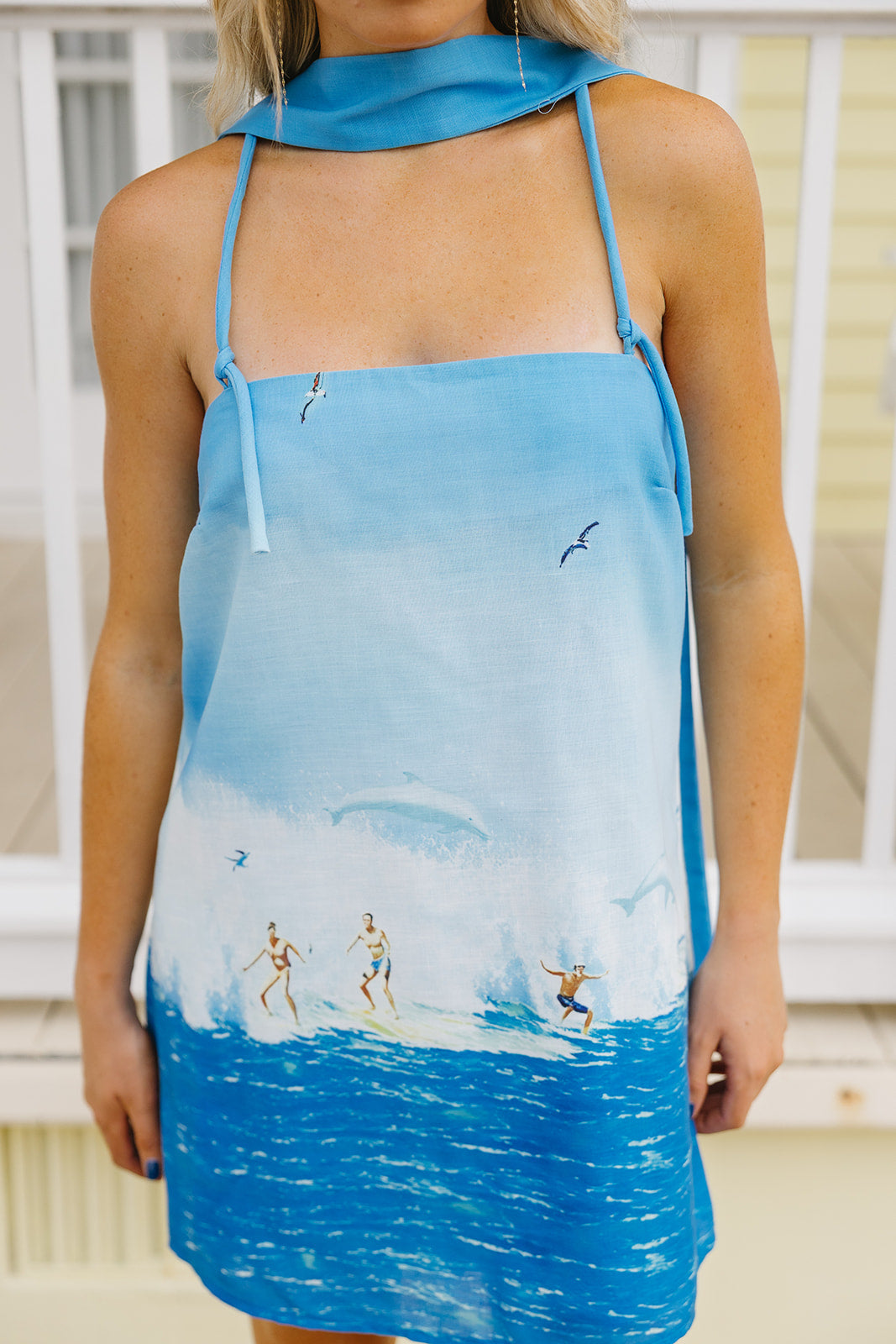 Surf Mini Dress - Blue
