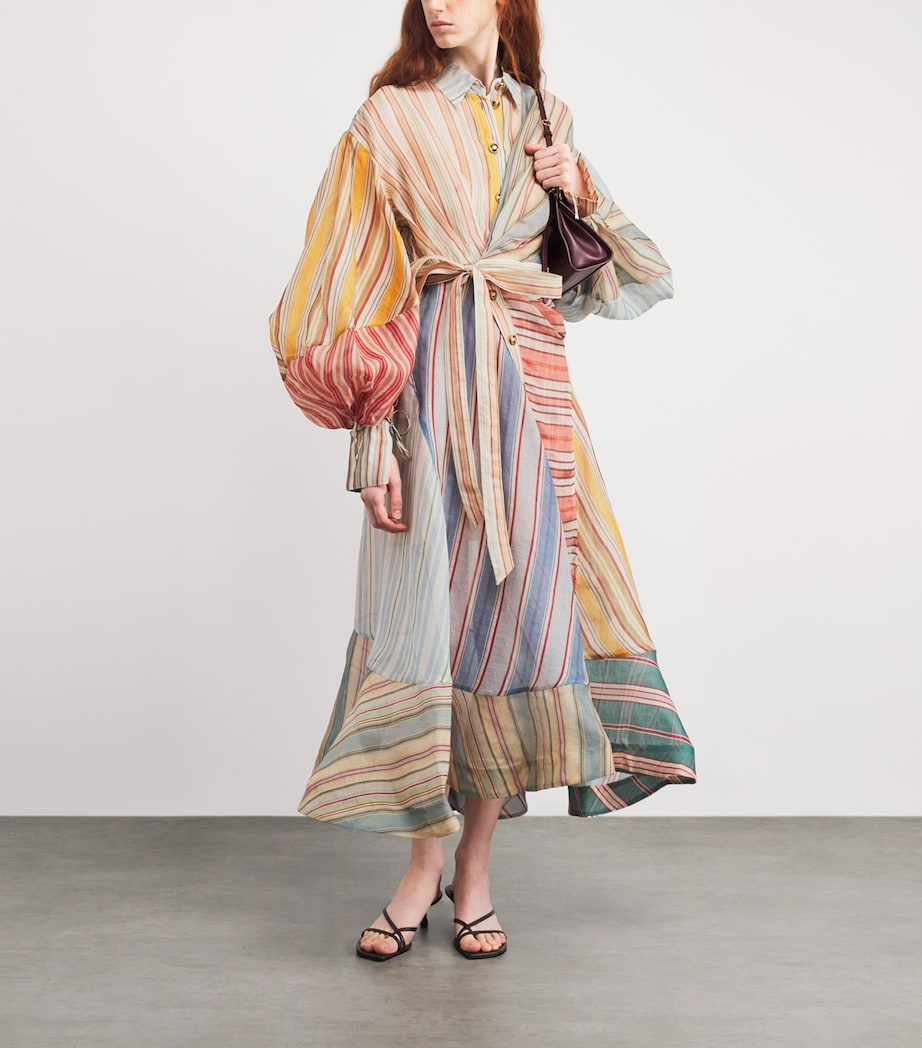 Striped Rebellion Midi Dress