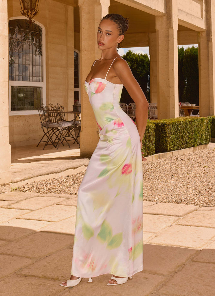 Burning Up Maxi Dress - Floral