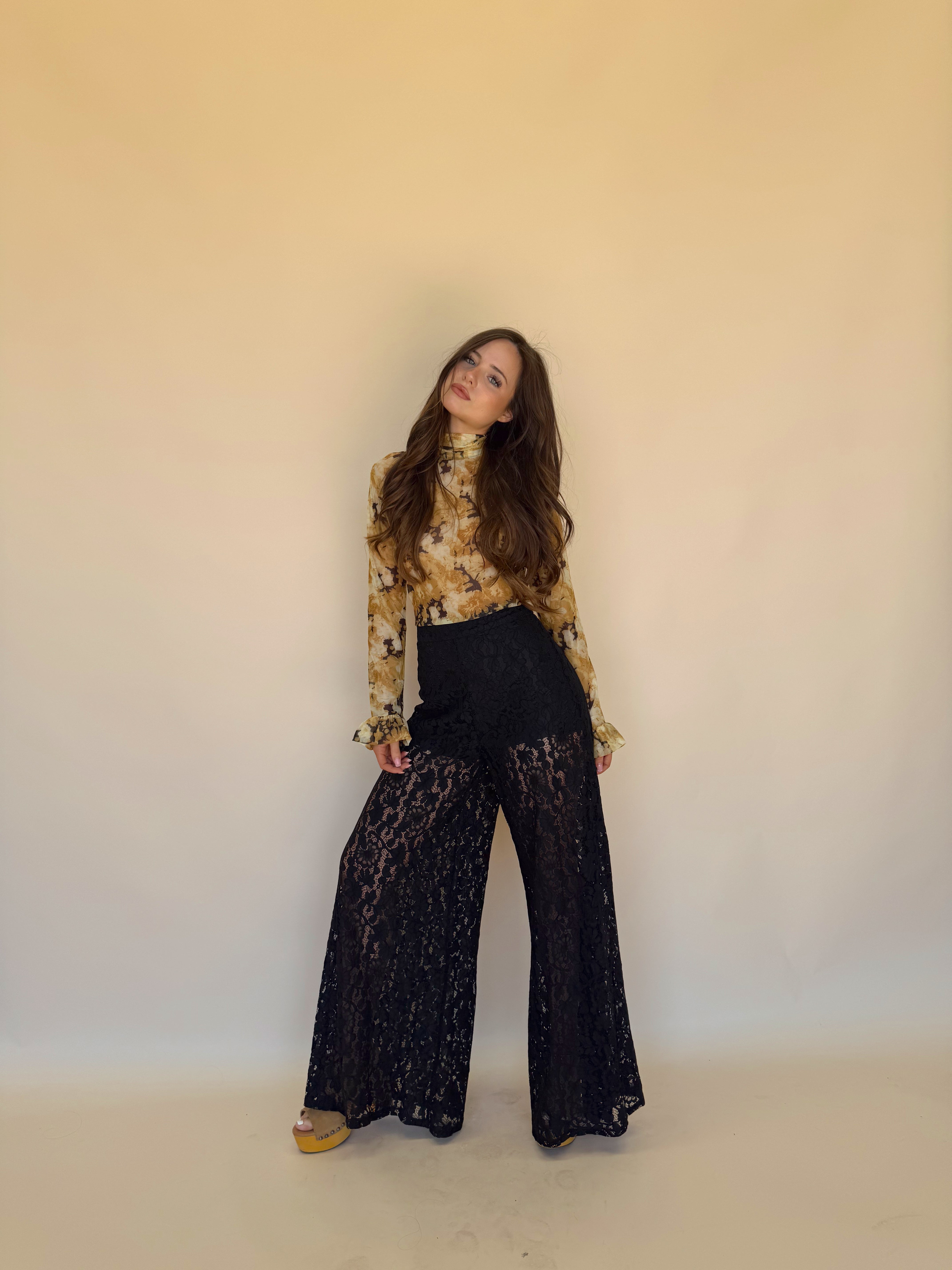 Black Lace Flares