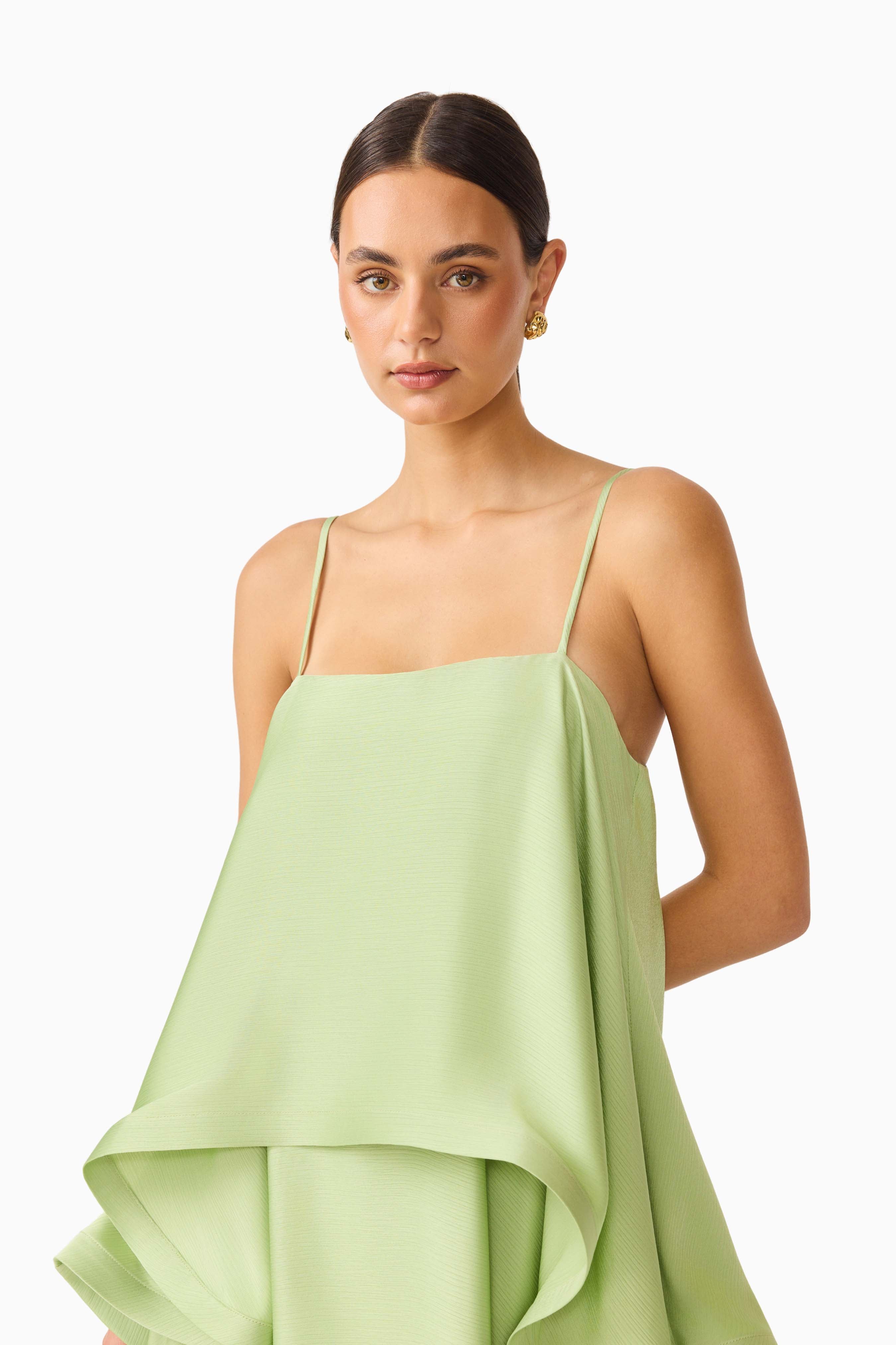 Elliatt Tilly Tiered Maxi Dress in Butter Yellow 