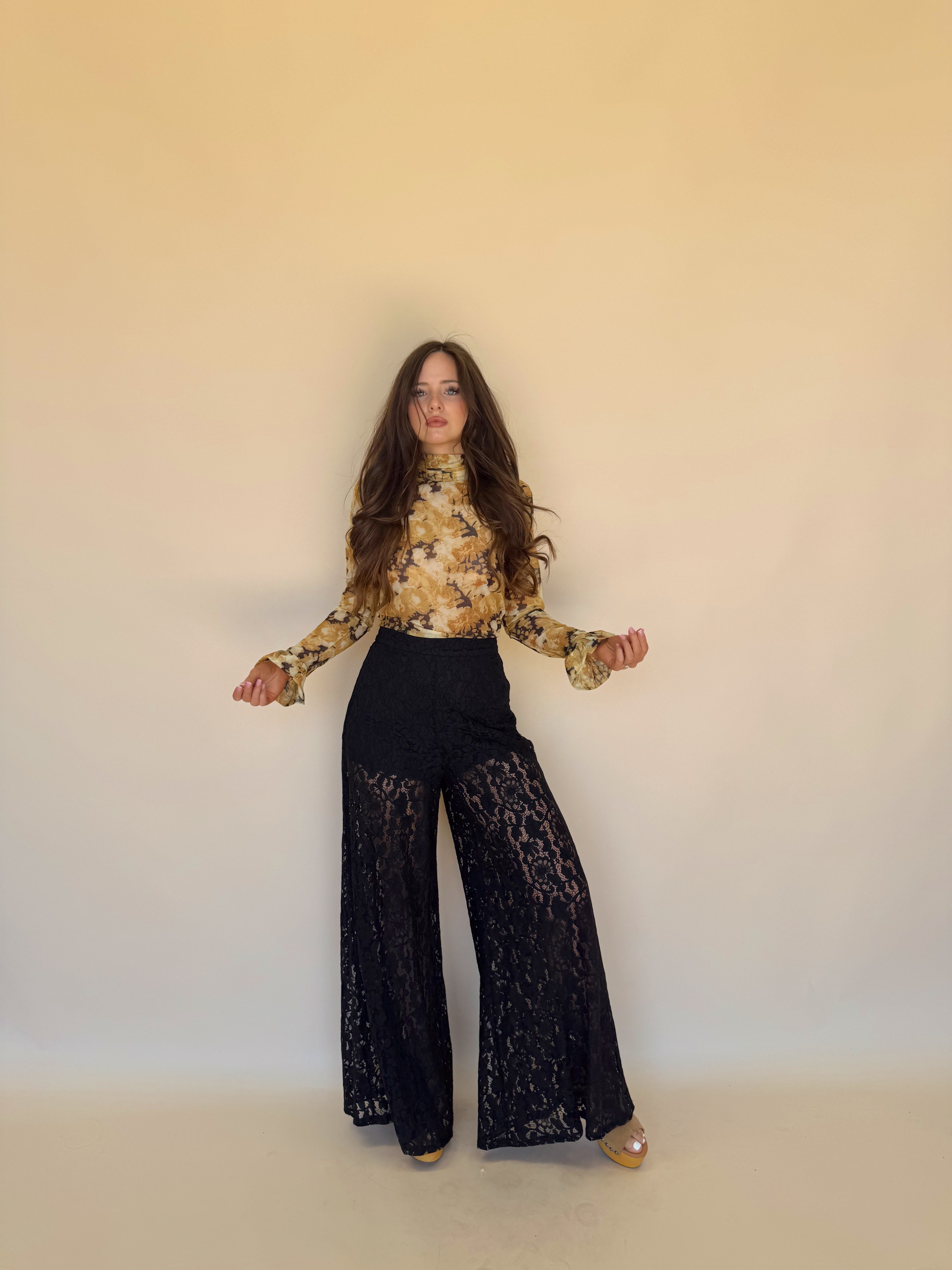Black Lace Flares