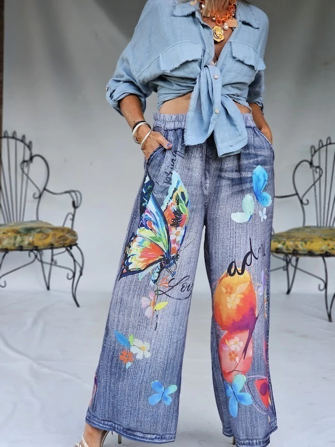 Printed pants