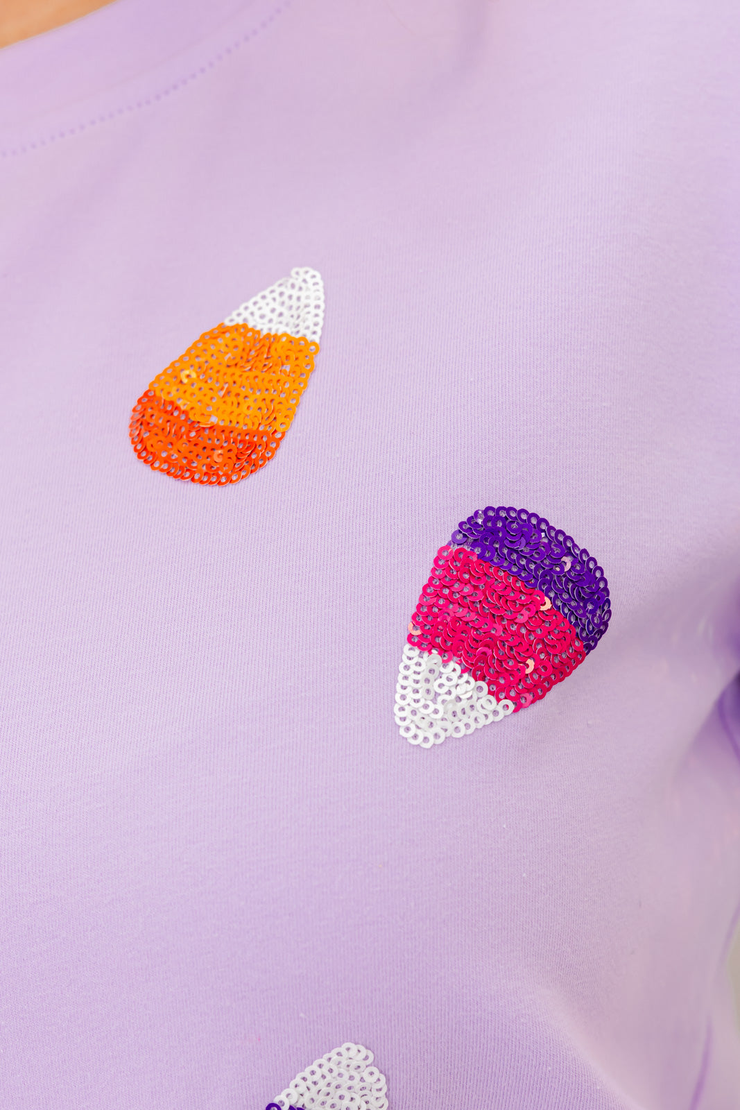 Glitzy Girl Sparkle Candy Corn Top