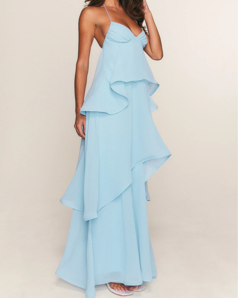 Twirl With Me Maxi Dress Baby Blue