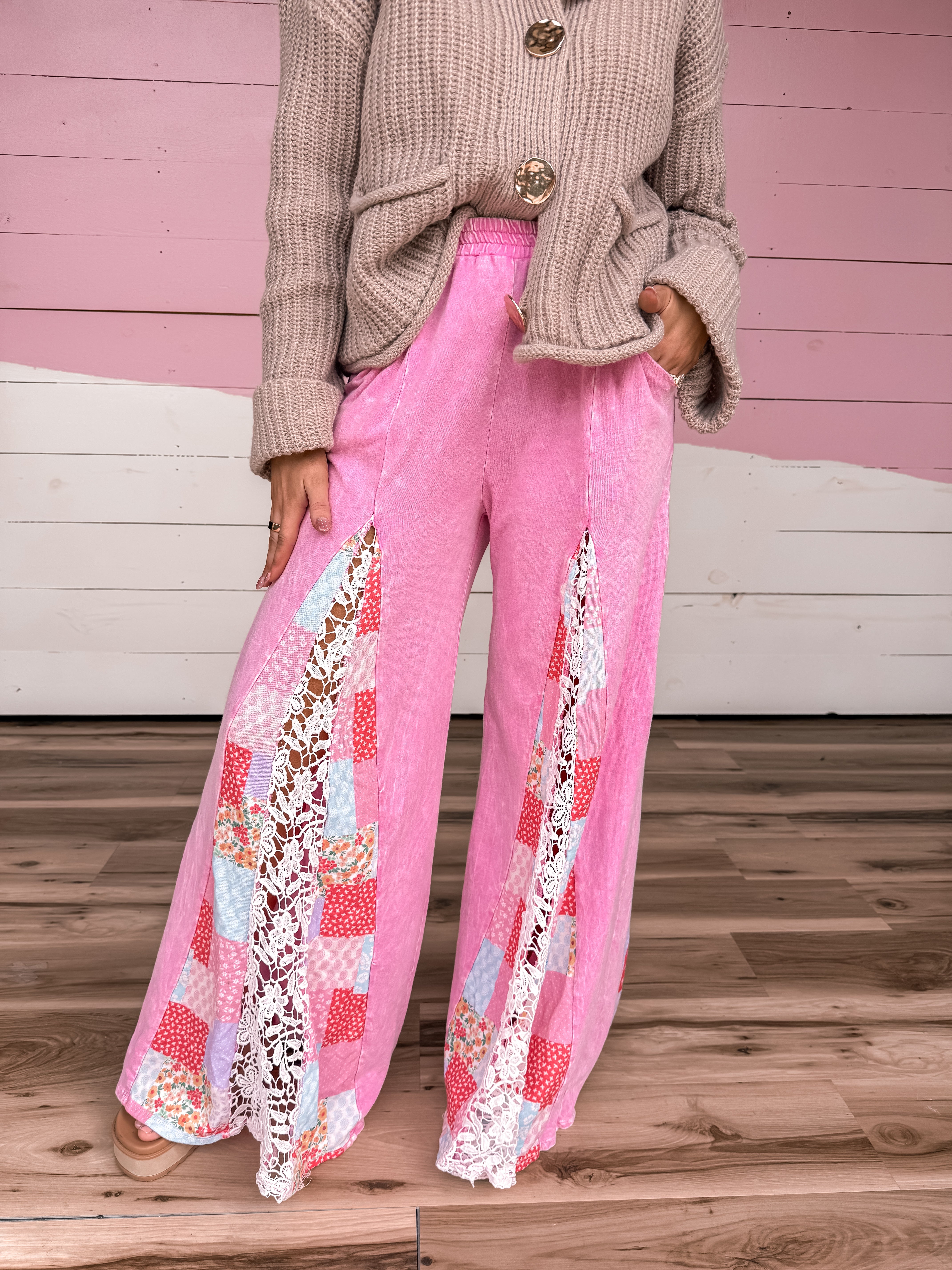 Boho Flare Lace Pants