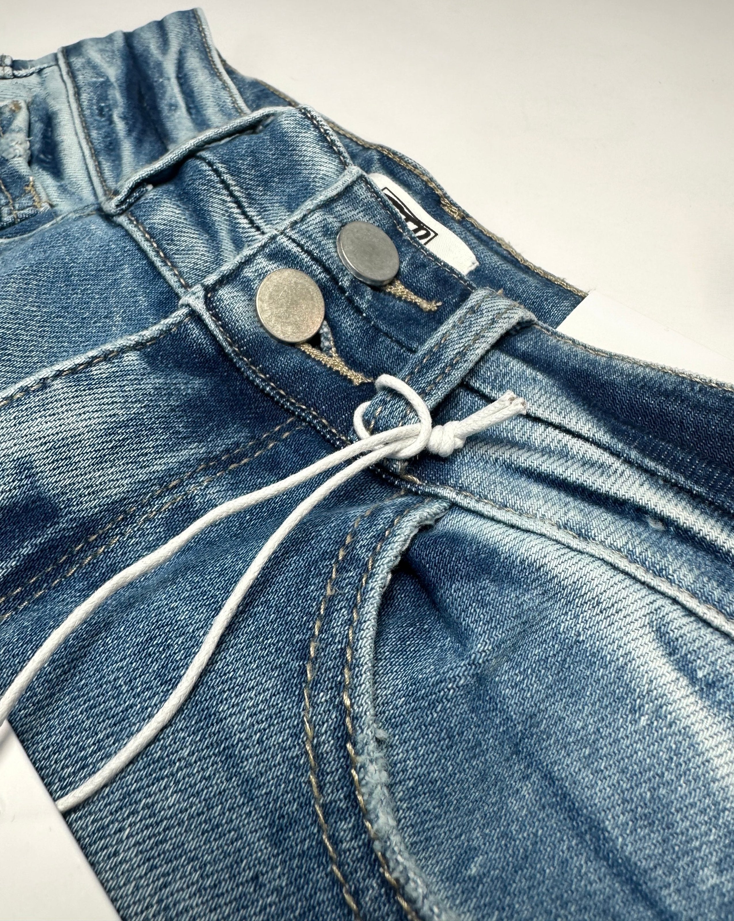 LIGHT WASH Route 507 Milestone Distressed Denim Flare Jeans