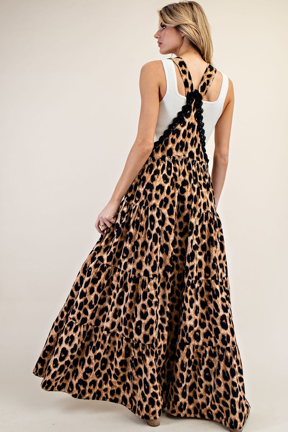 The Lola Jumpsuit: Cheetah Print Wide Leg Jumpsuit