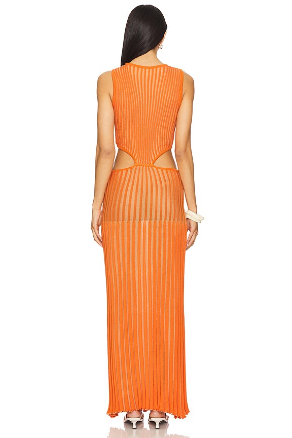 Modern Sleeveless Ribbed Knit Maxi Dress