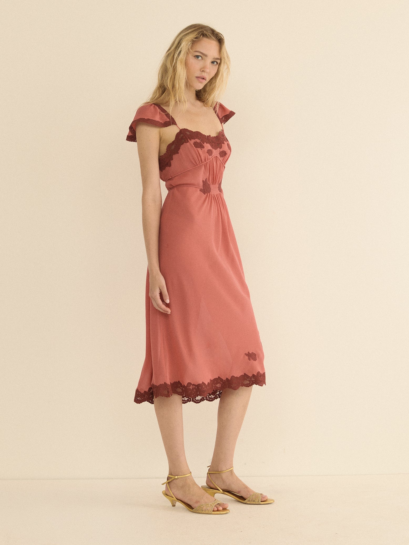 MIRAGE PINK MIDI DRESS