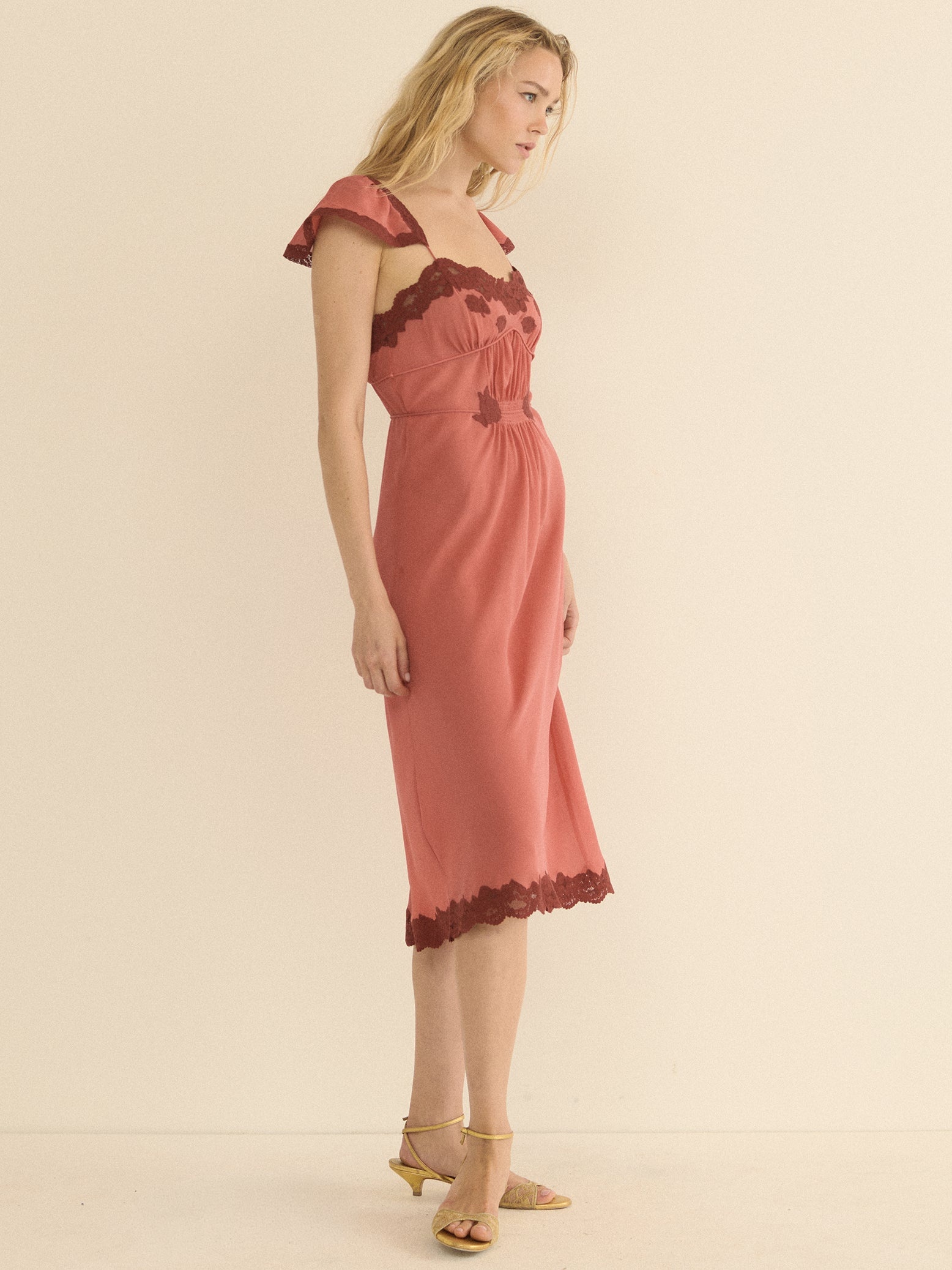 MIRAGE PINK MIDI DRESS