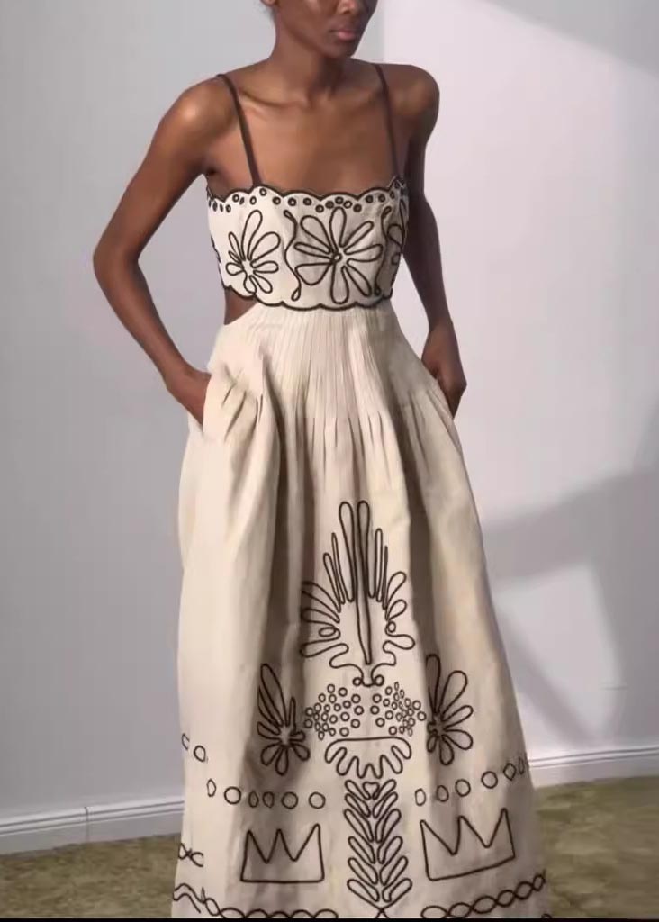 Fashionable printed swing dress