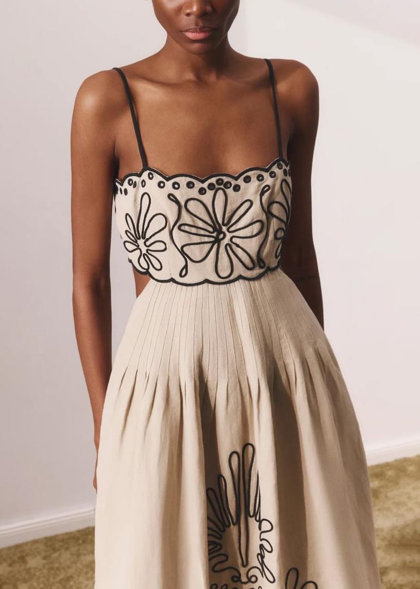 Fashionable printed swing dress