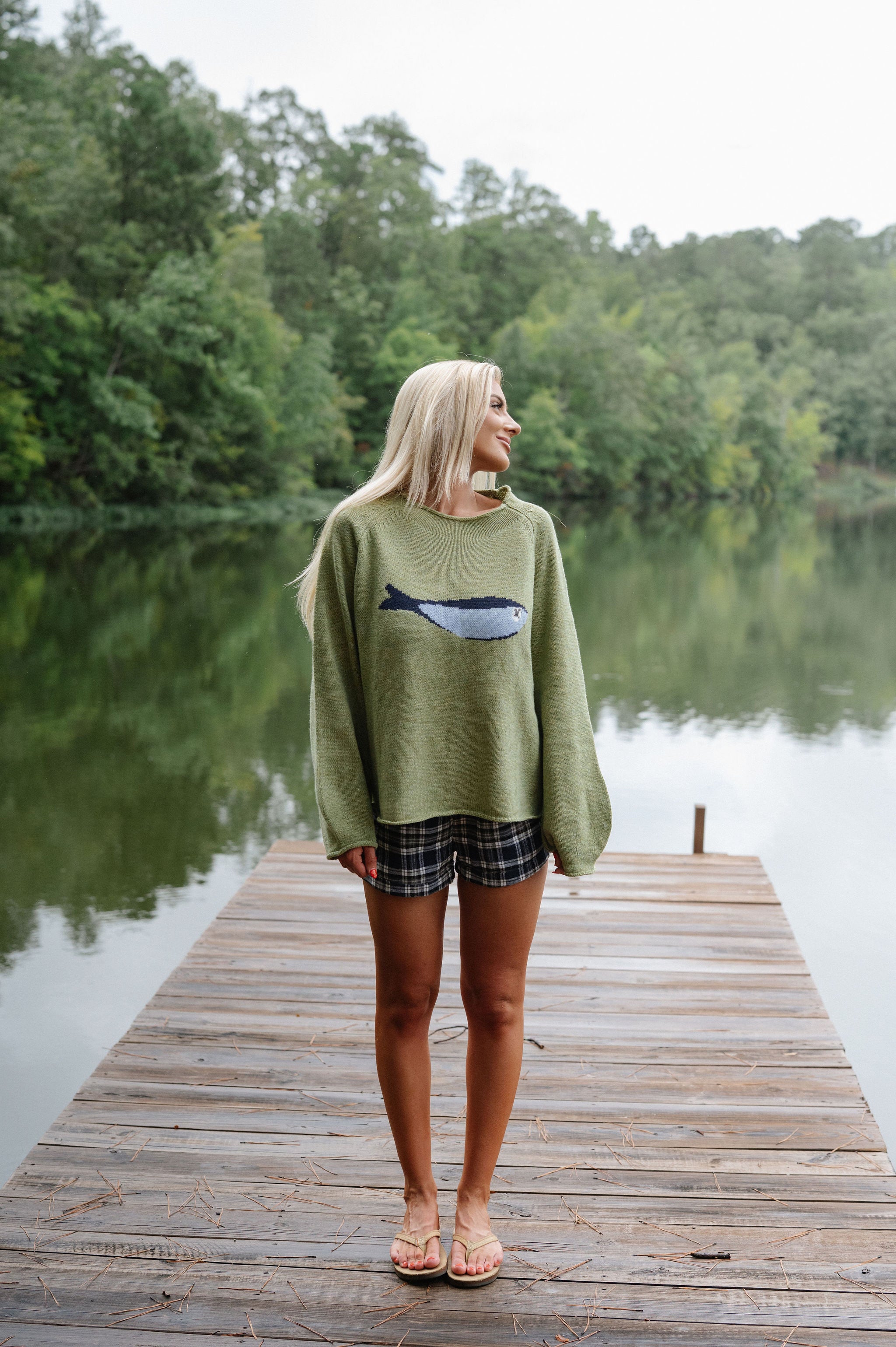 Sarah Plaid Boxer Shorts-Navy/Black