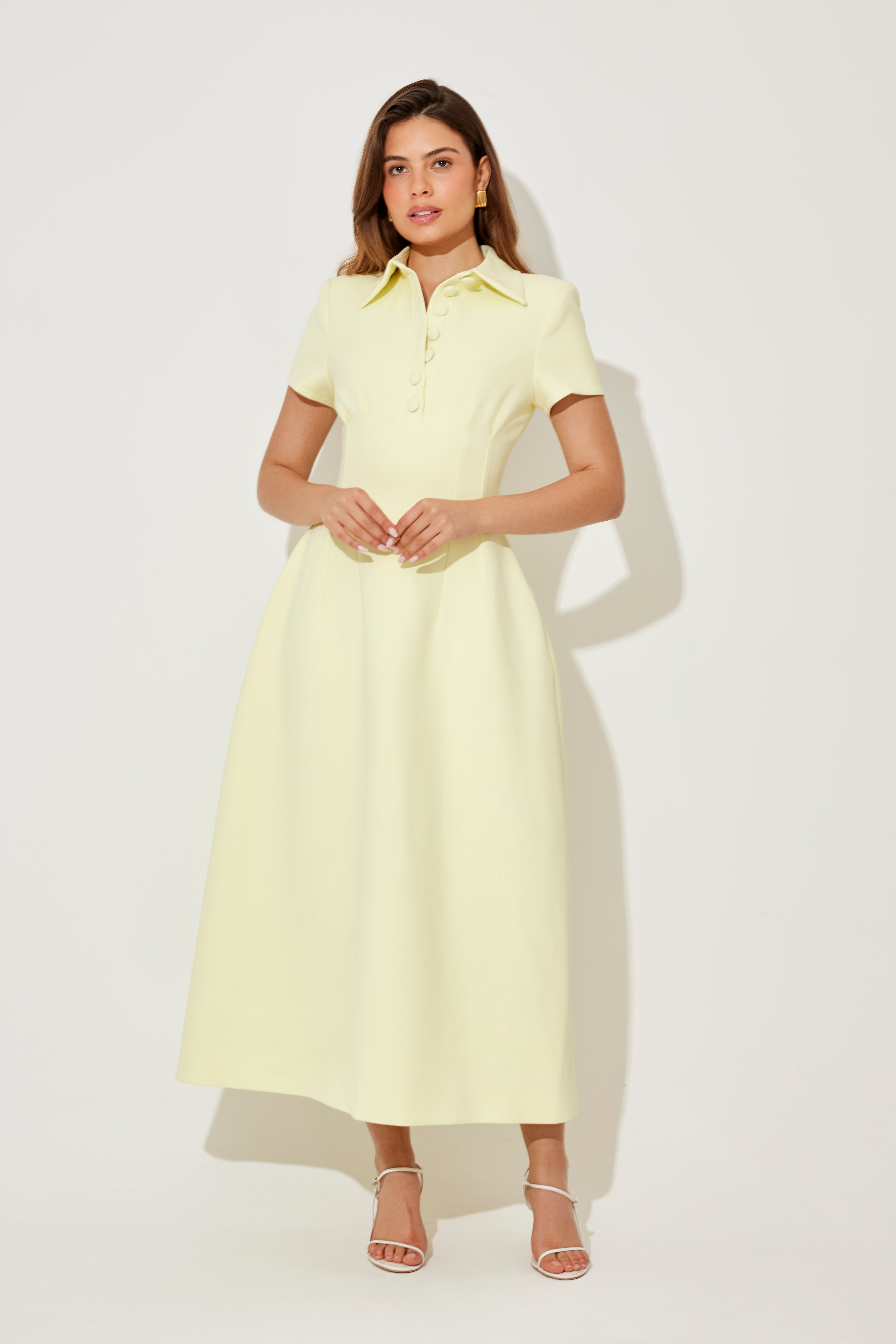 Collared Midi Dress