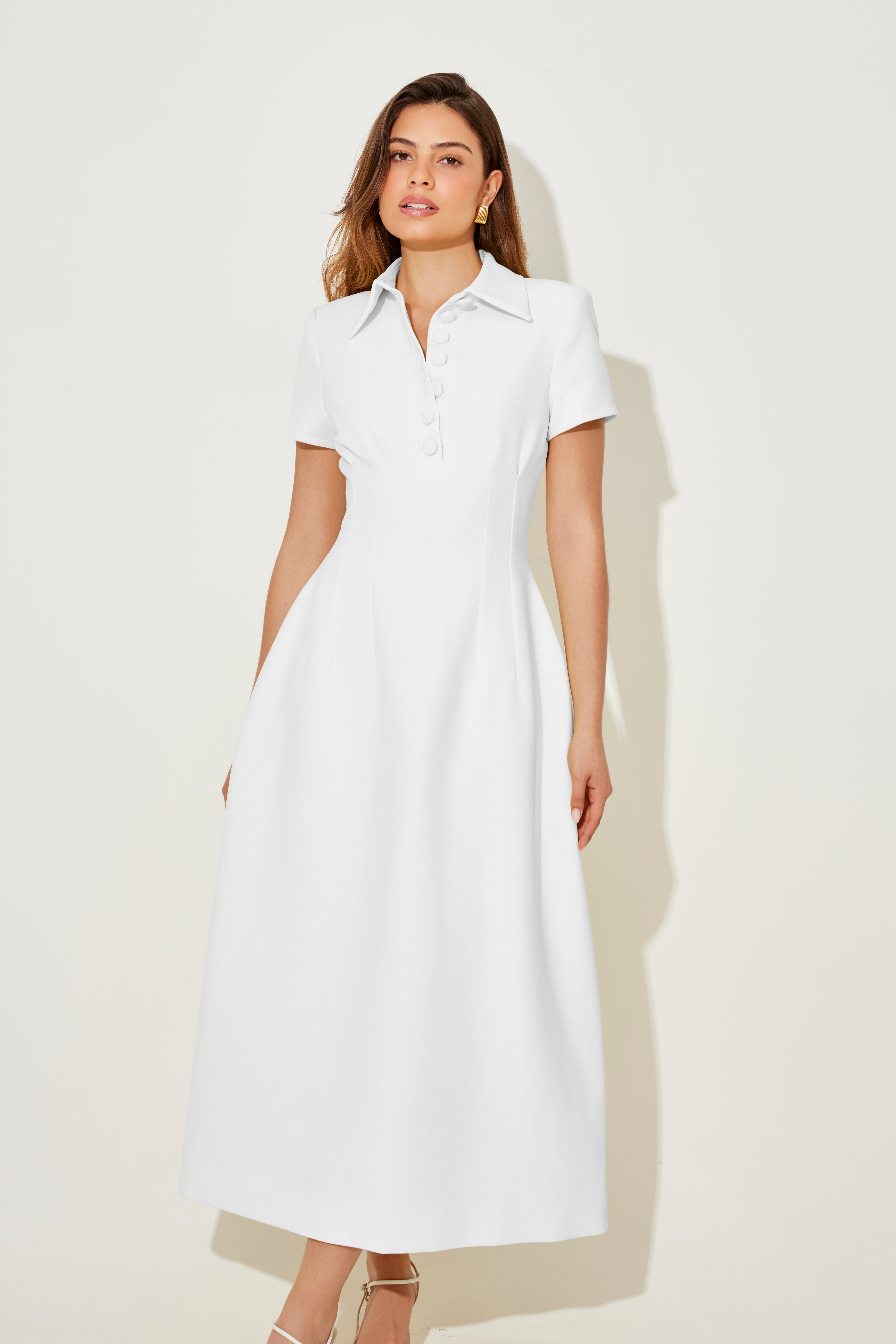 Collared Midi Dress