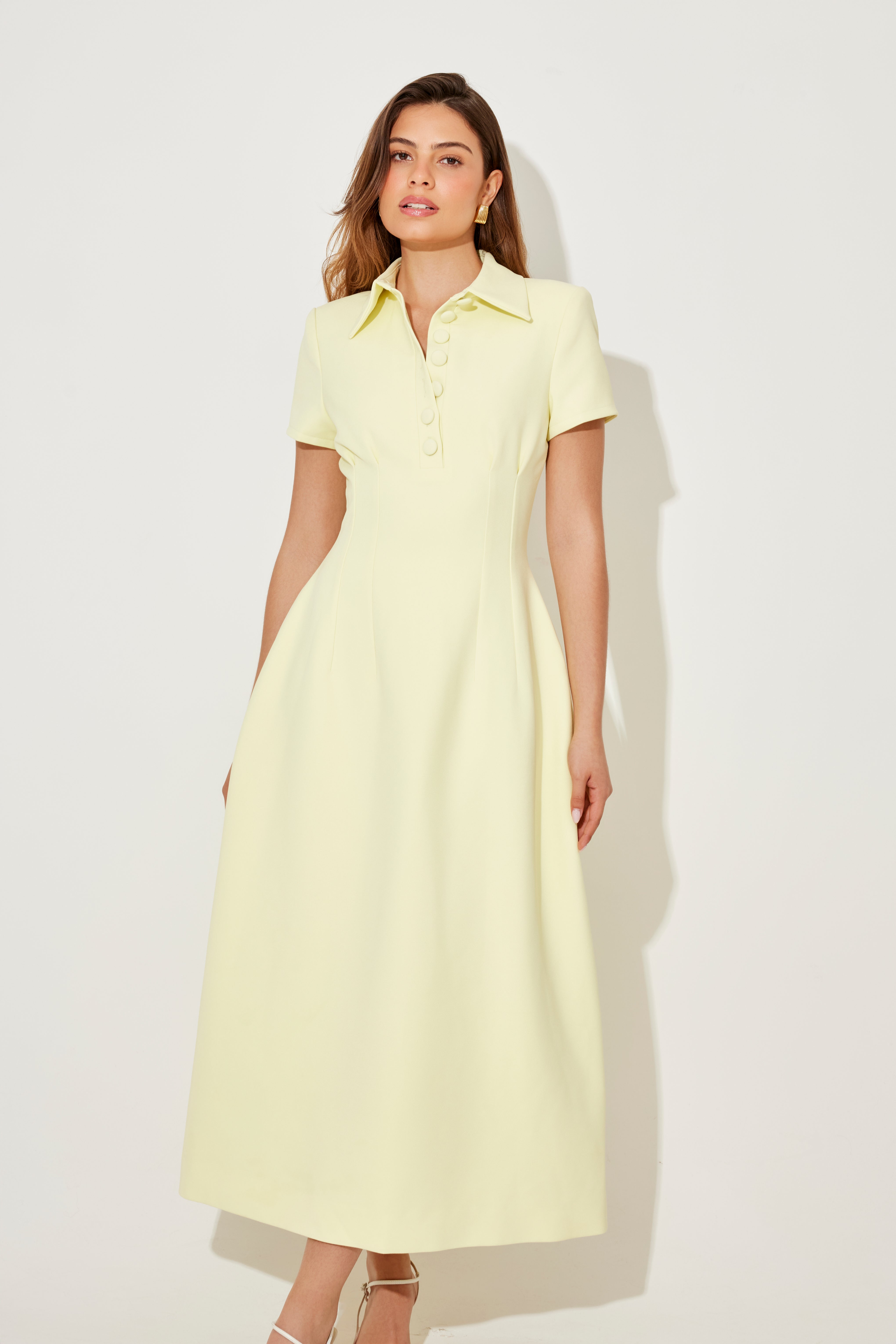 Collared Midi Dress