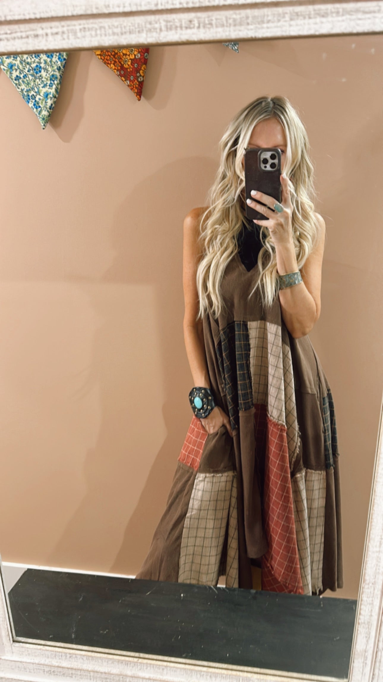 Astrid Patchwork Tank Dress
