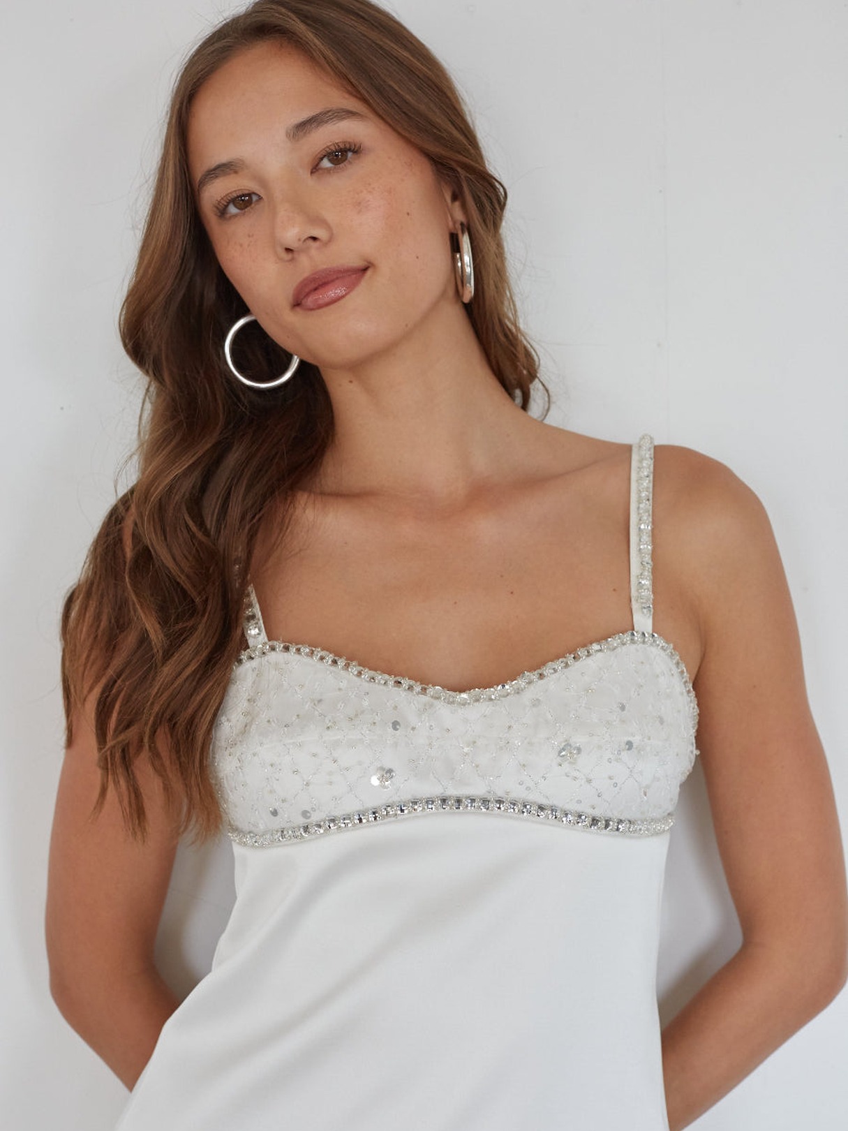 BEADED EMBELLISHED MINI DRESS