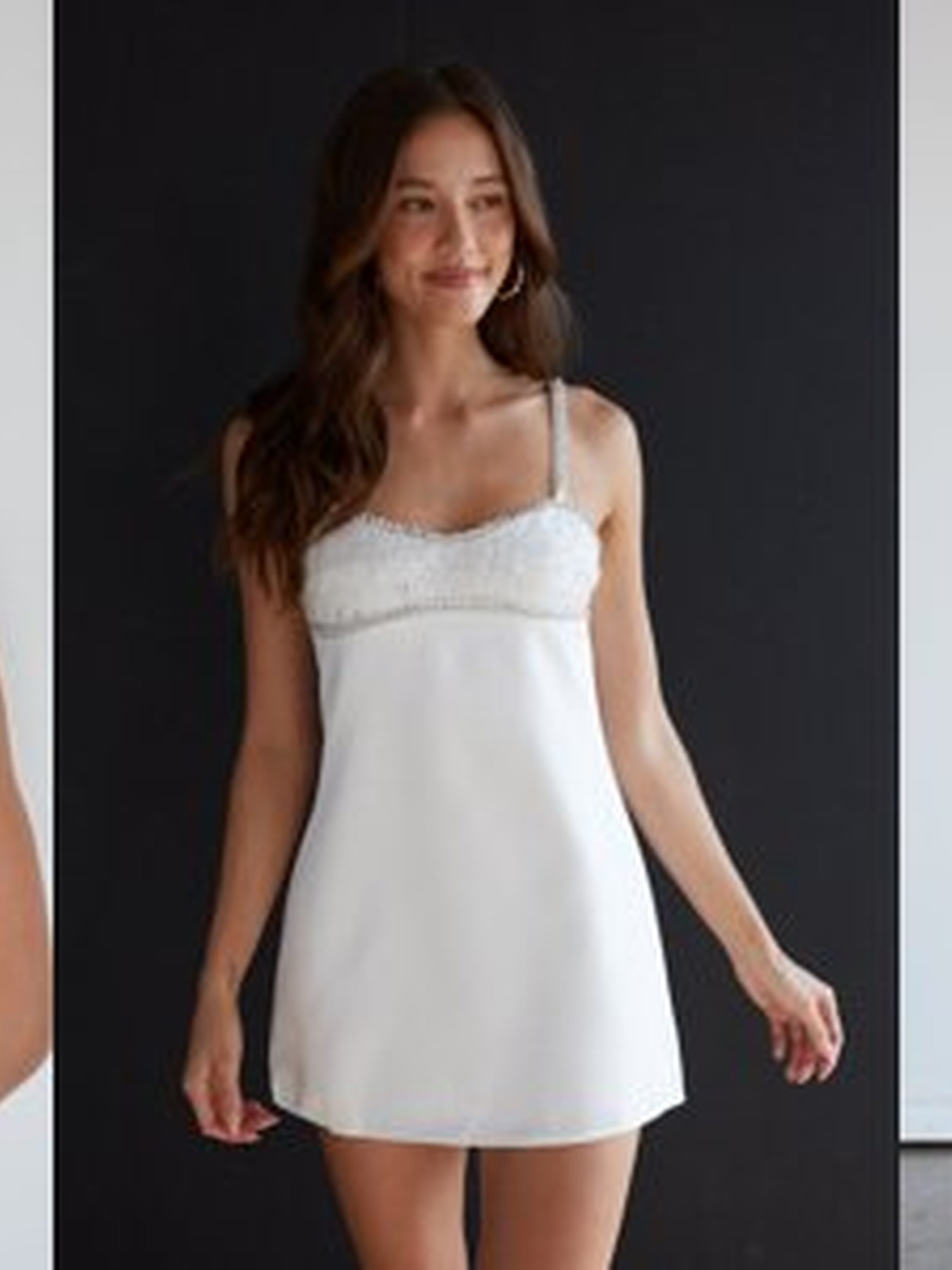 BEADED EMBELLISHED MINI DRESS