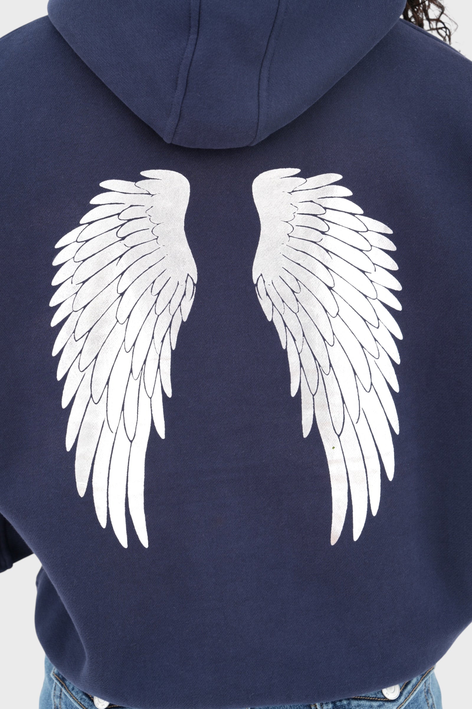 "Wing" hoodie navy