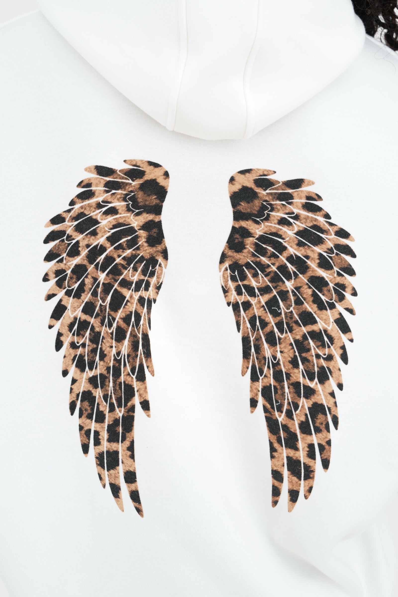 "Wing" hoodie leopard