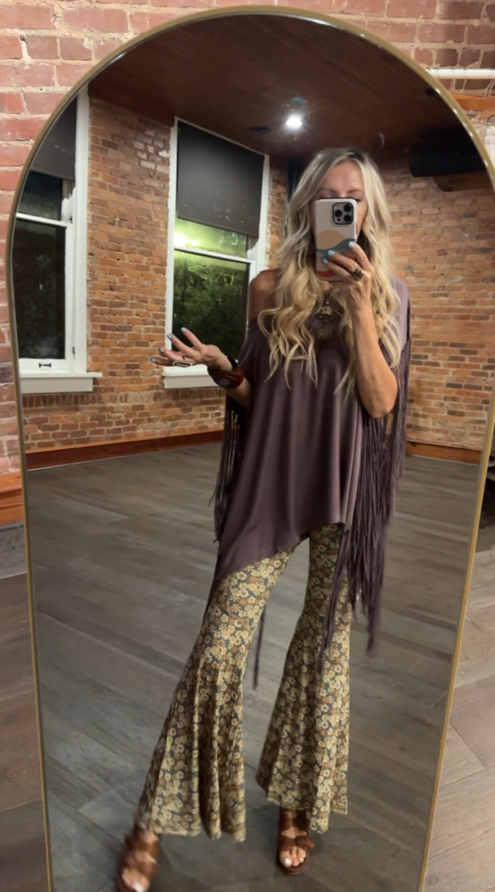 Dreaming in Flowers Flare Pants