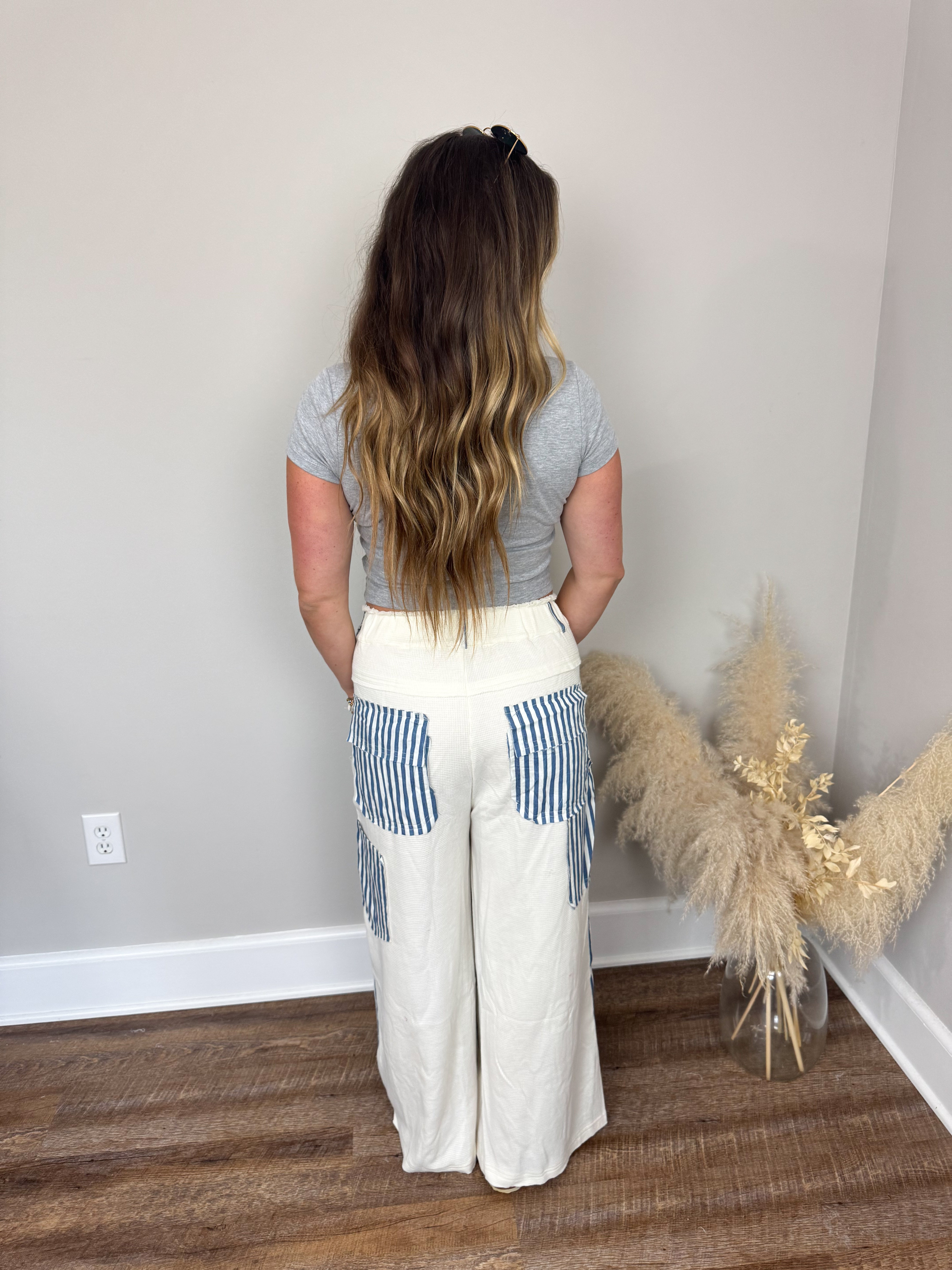 Saltwater Striped Pants | Blue