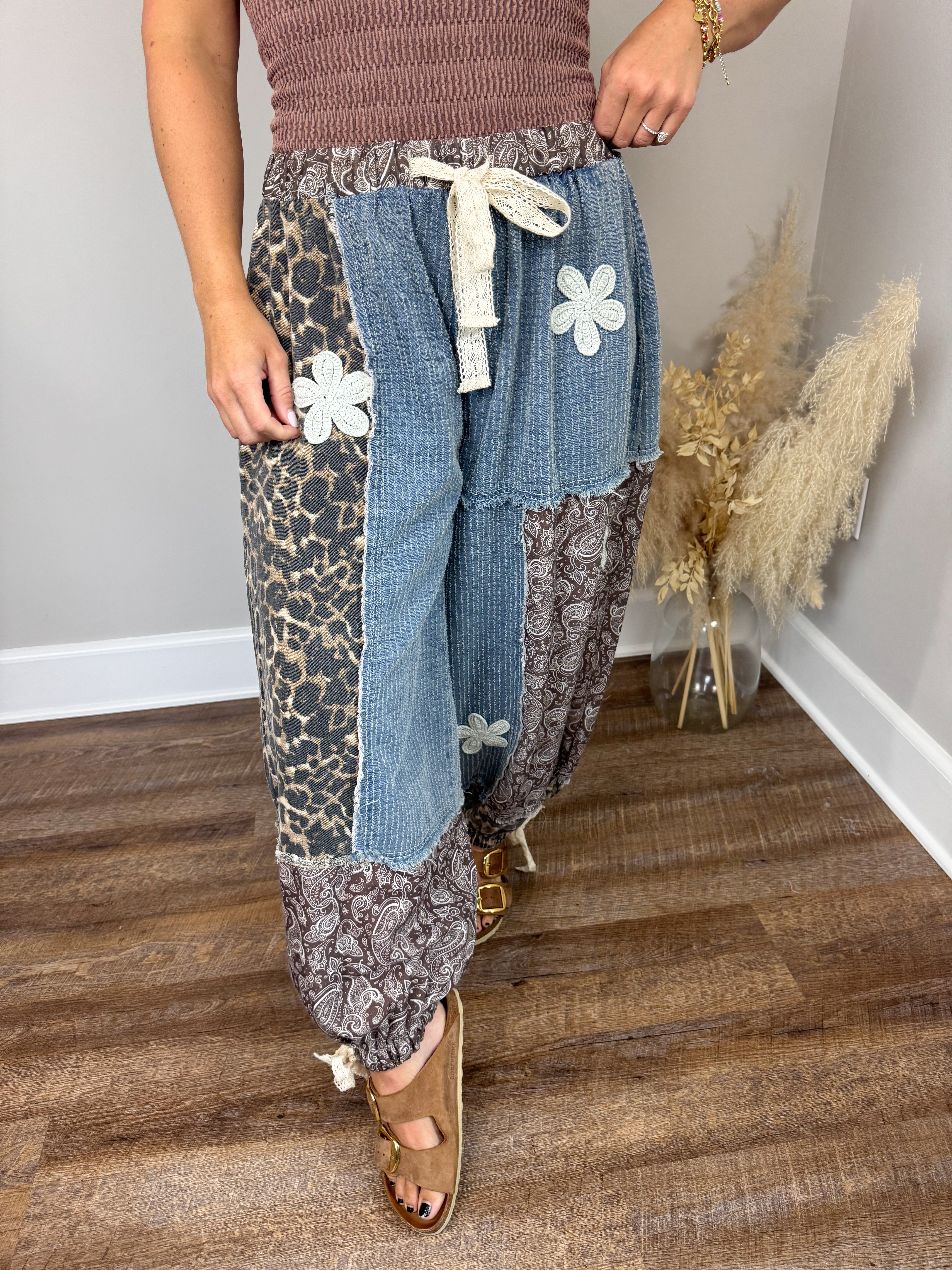 Everything Nice Contrast Pants | Blue