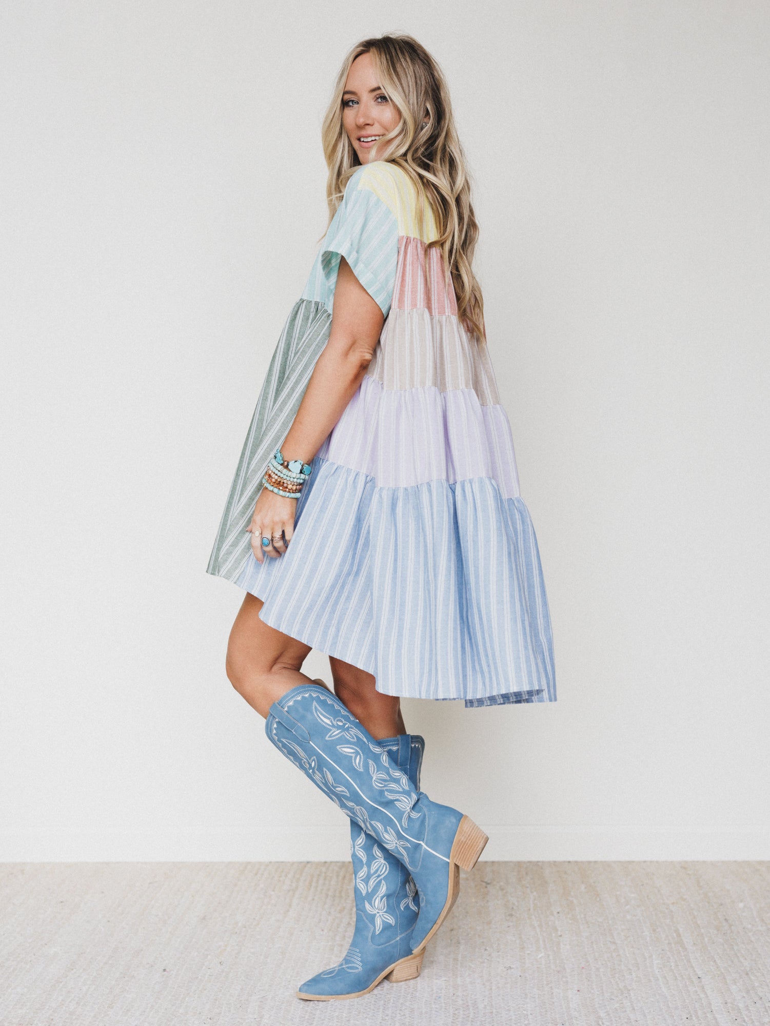 Daylight Escape Dress - Mint Combo