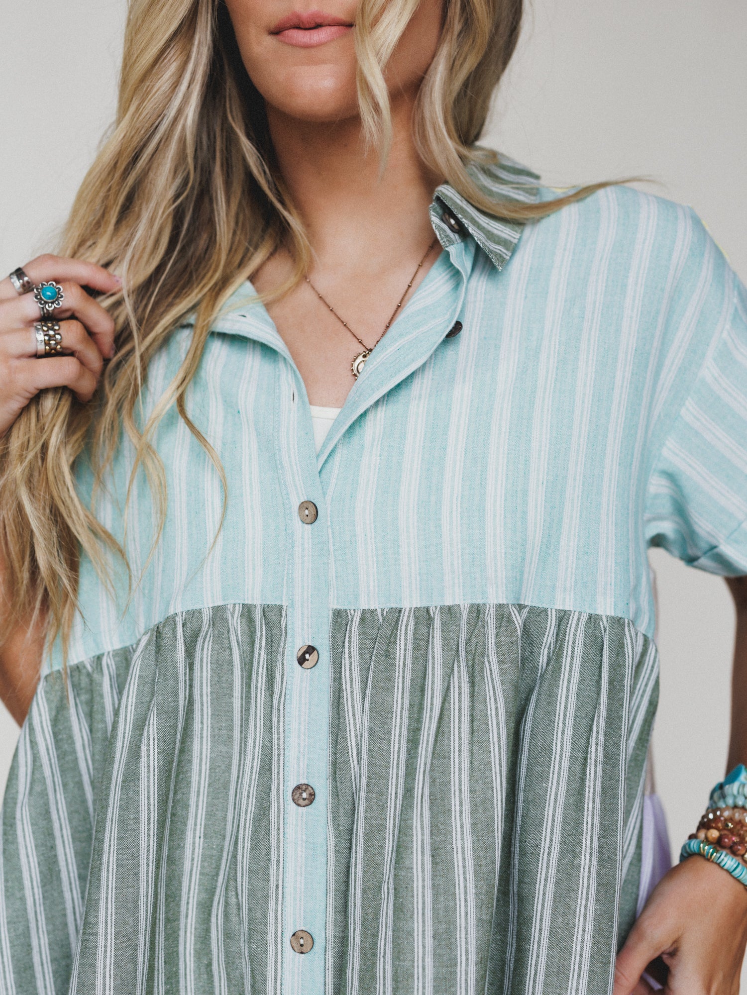 Daylight Escape Dress - Mint Combo