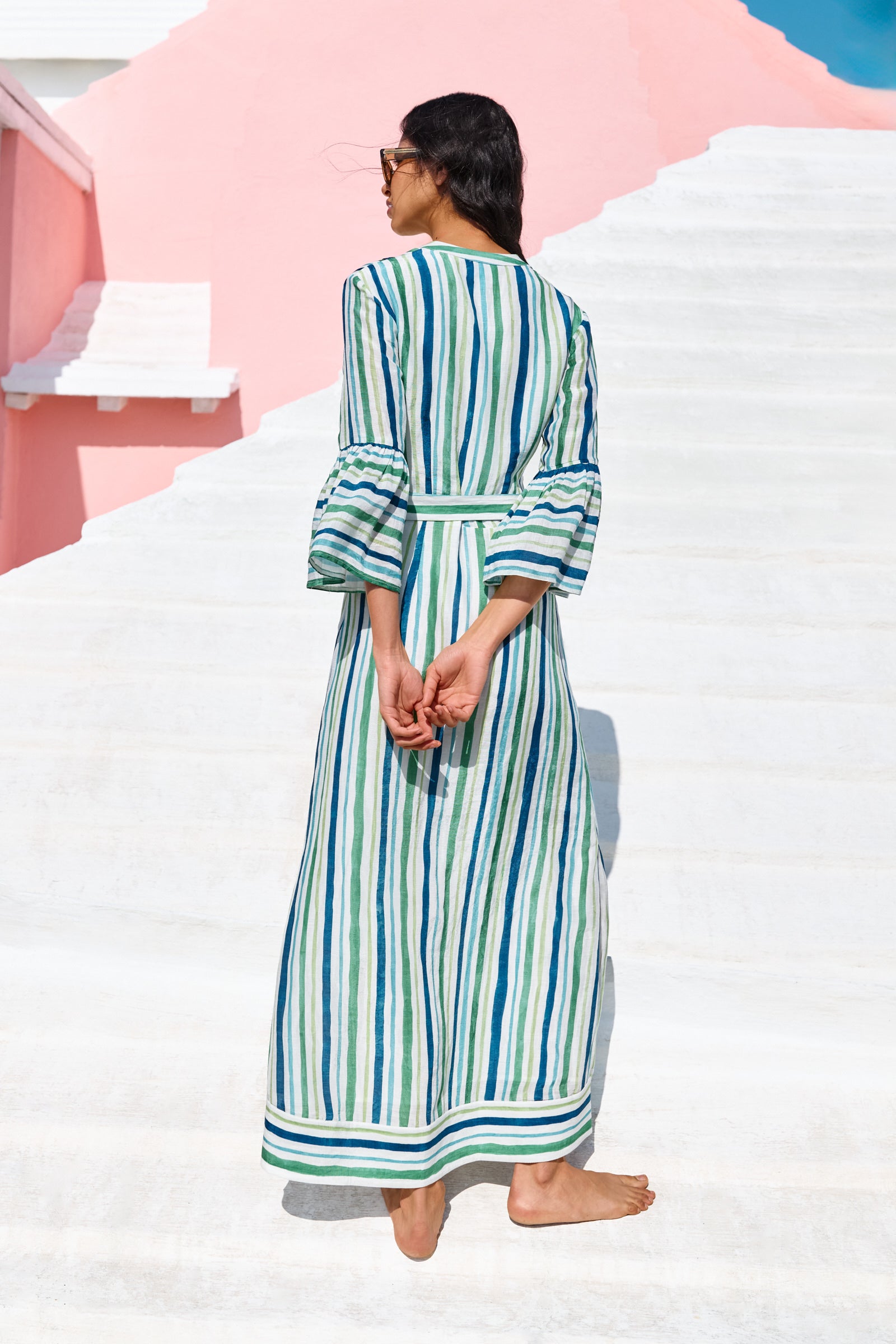 FRANCIE BELL SLEEVE SHEATH DRESS