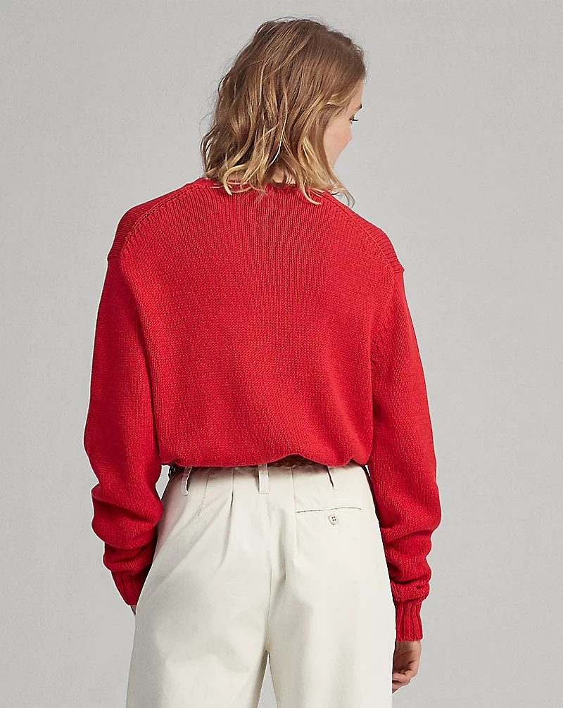 Polo Bear Cotton-Linen Jumper