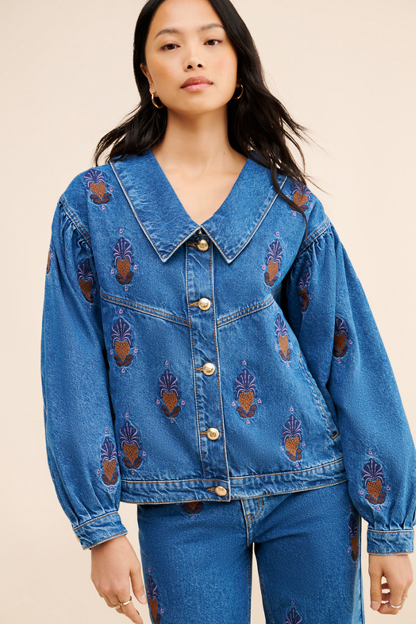 Embroidered Denim Jacket