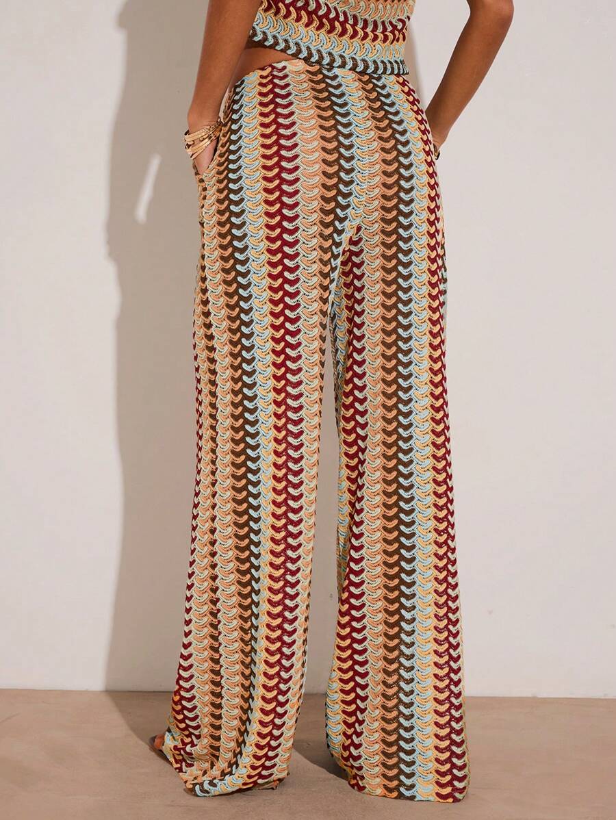 Colorful Striped Crochet Set