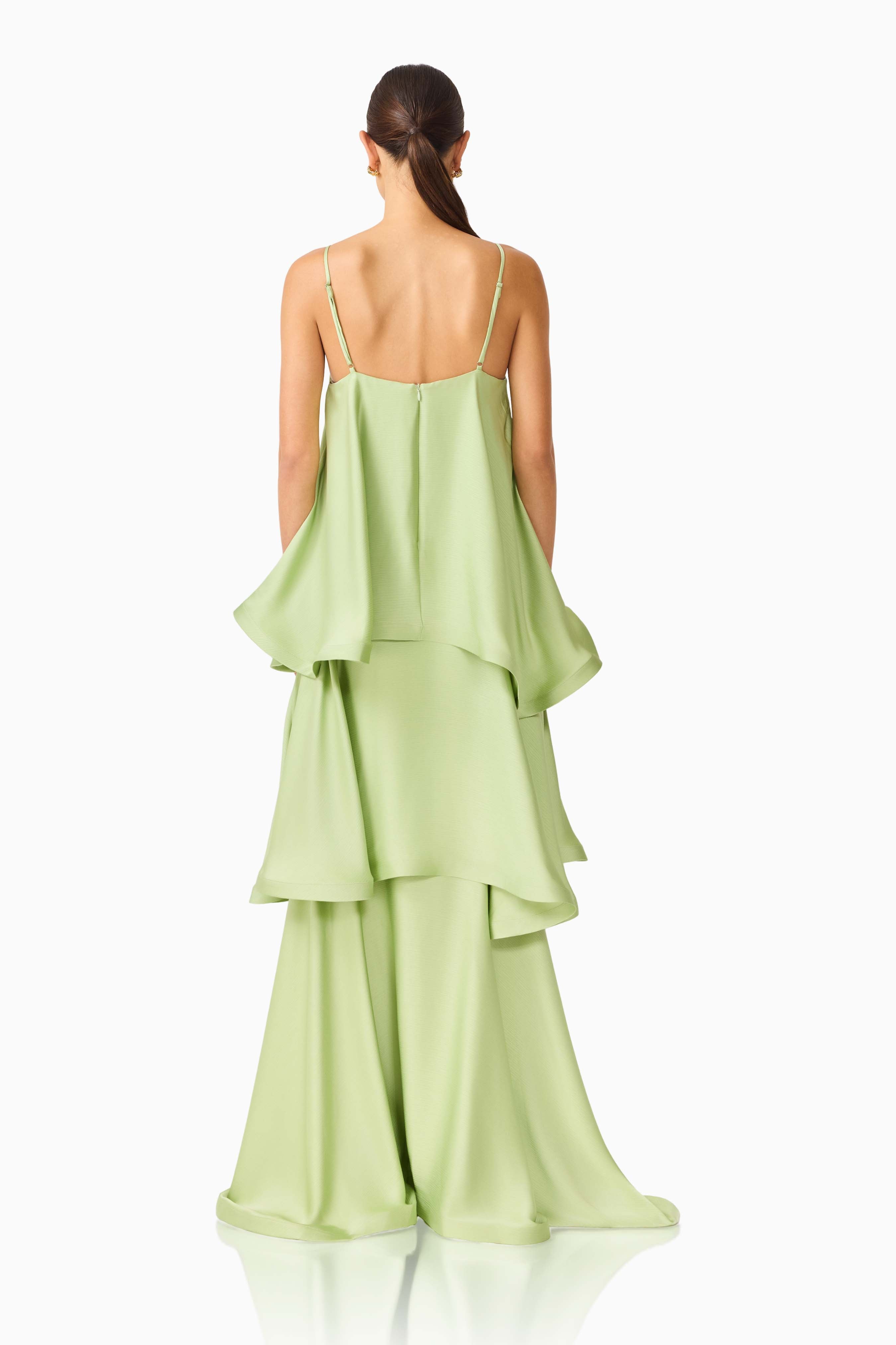 Elliatt Tilly Tiered Maxi Dress in Butter Yellow 