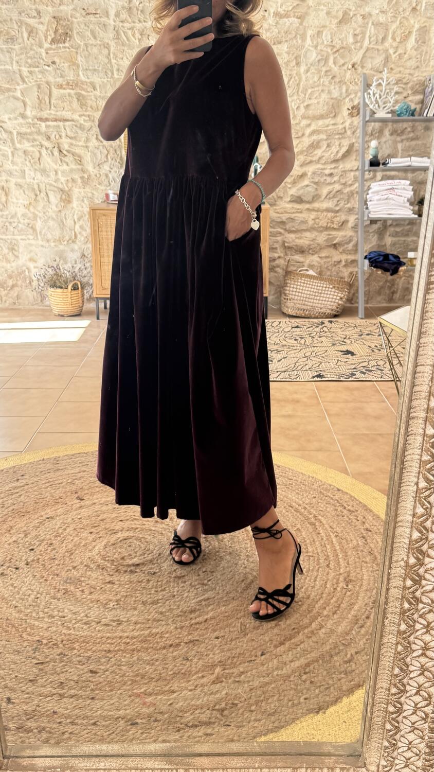 Ines maxi dress Burgundy