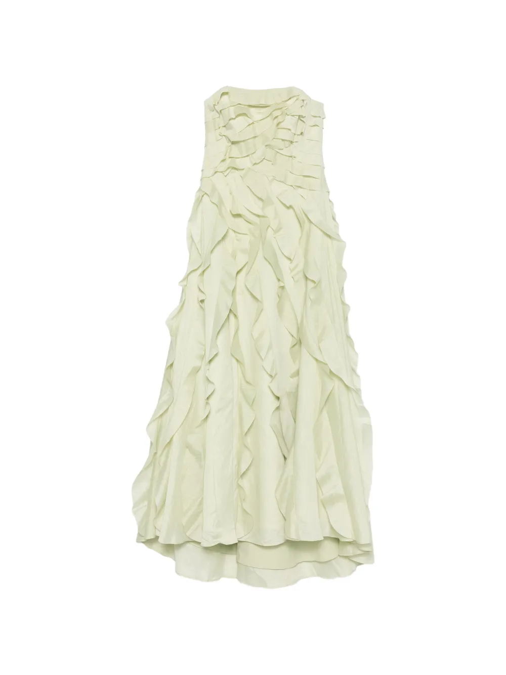 Sage Ruffle Maxi Dress