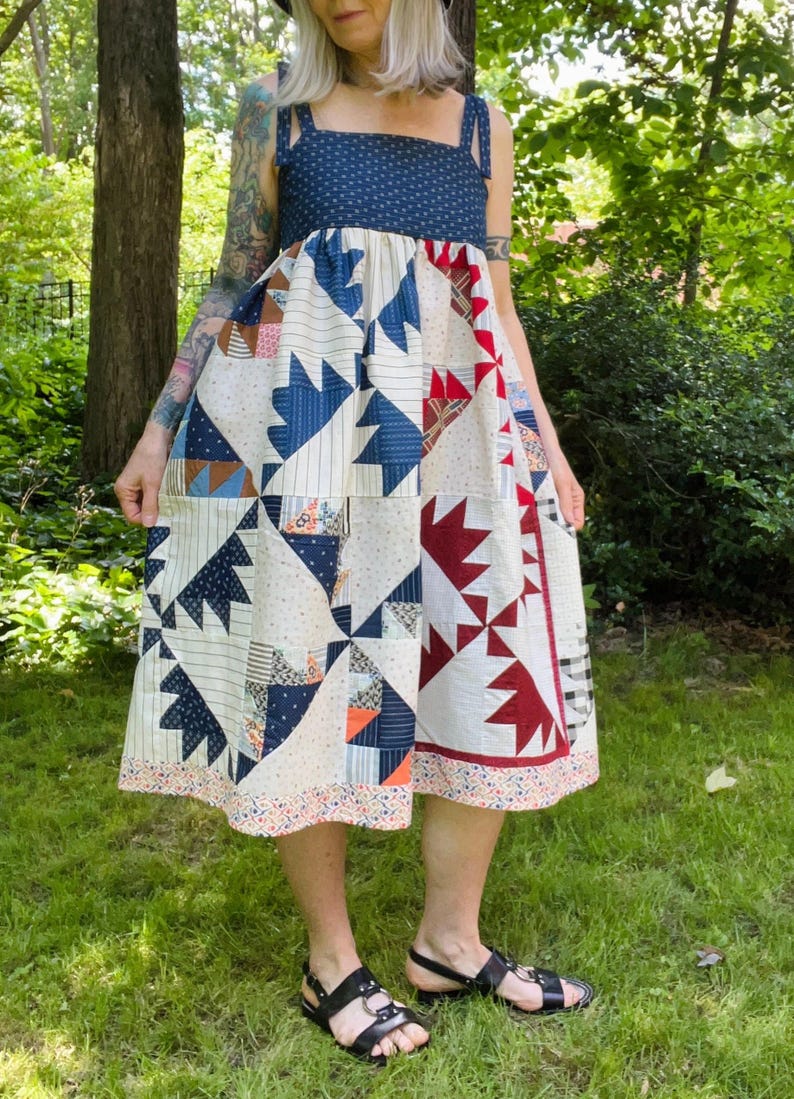 Antique Quilt Top Dress