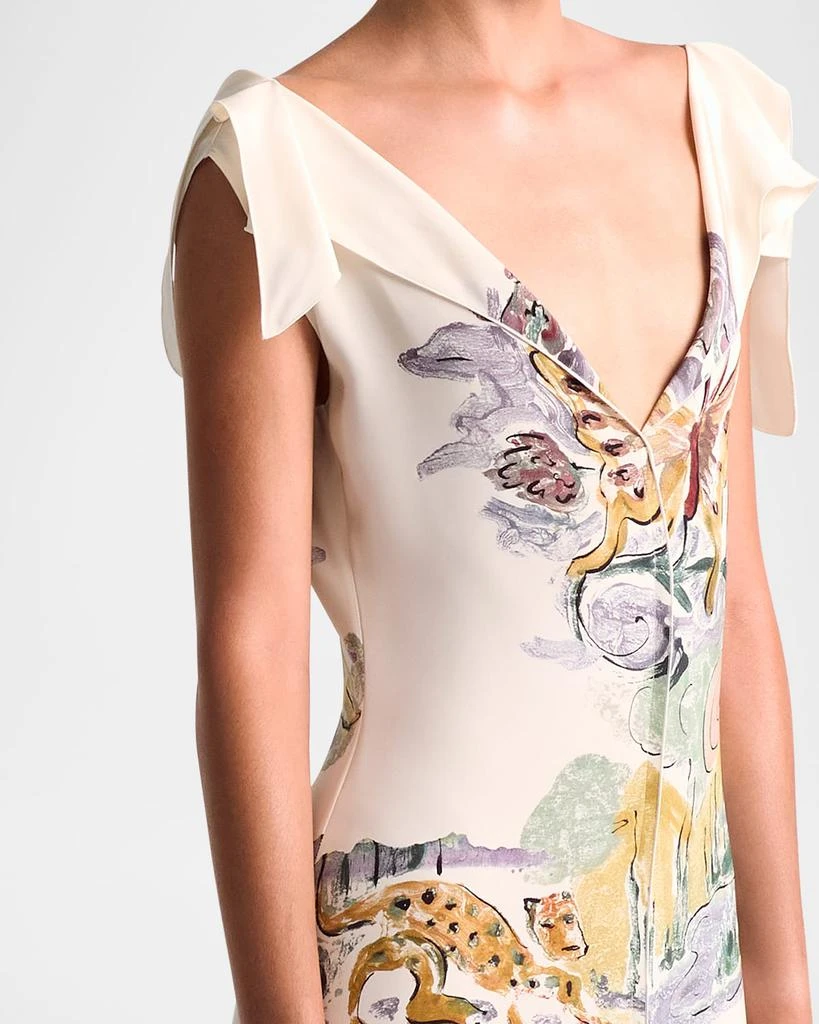 Women’s Jophee Drape Cap-Sleeve Maxi Dress