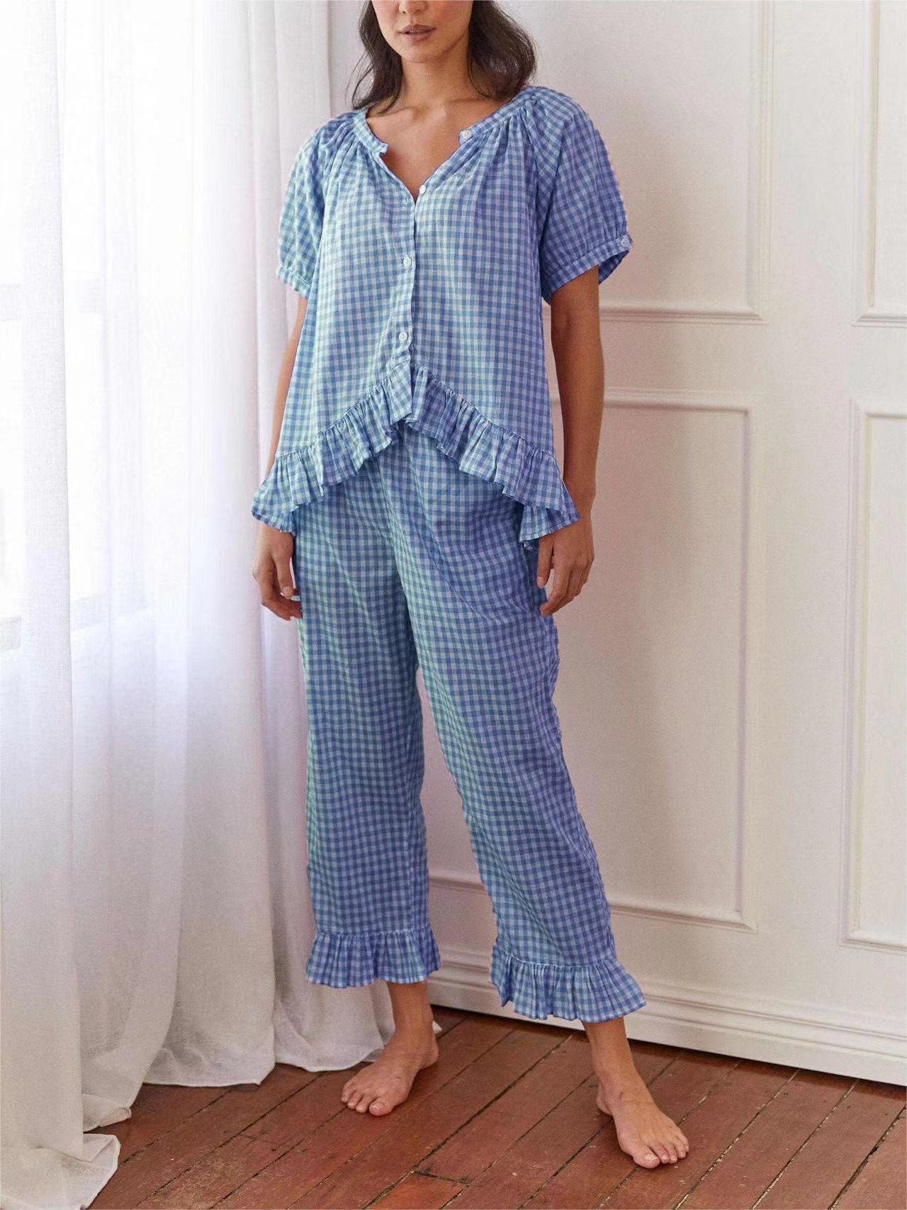 Sophie Sleep Set Gingham Berry