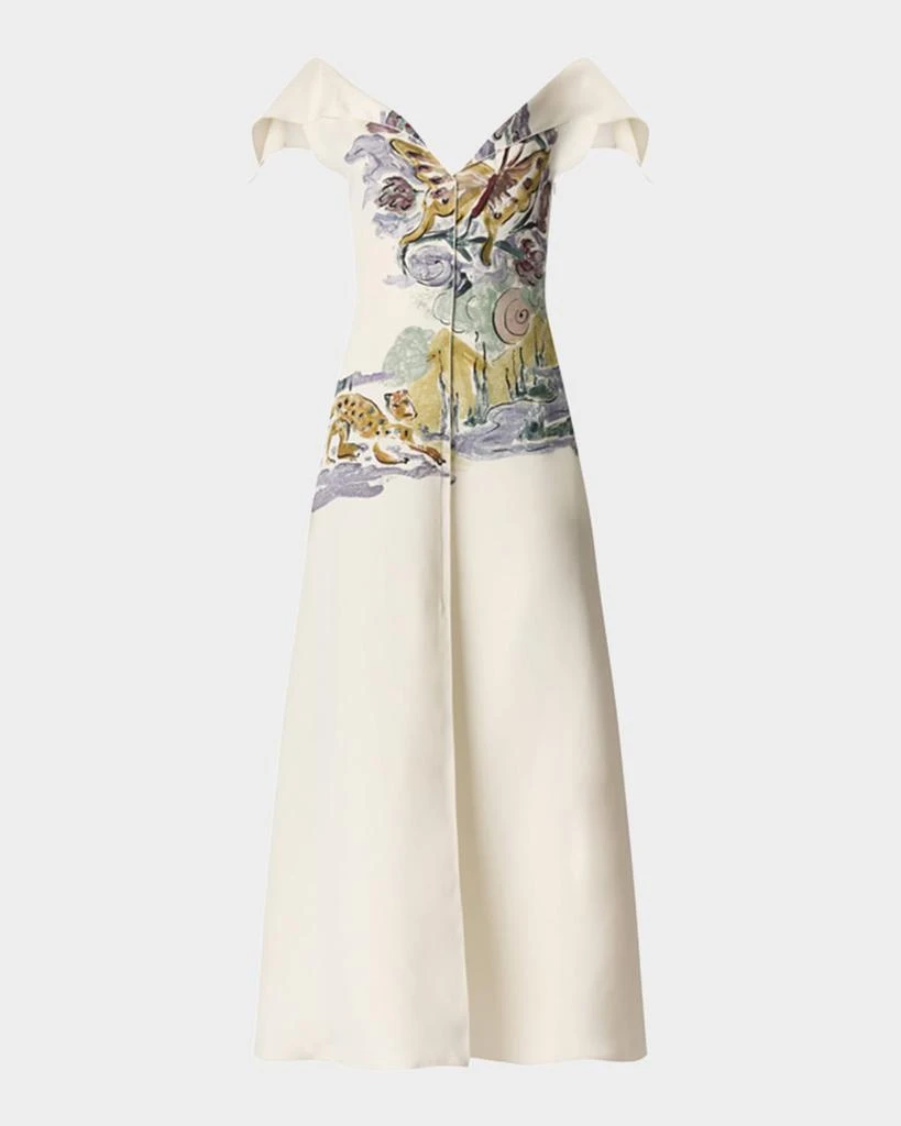 Women’s Jophee Drape Cap-Sleeve Maxi Dress